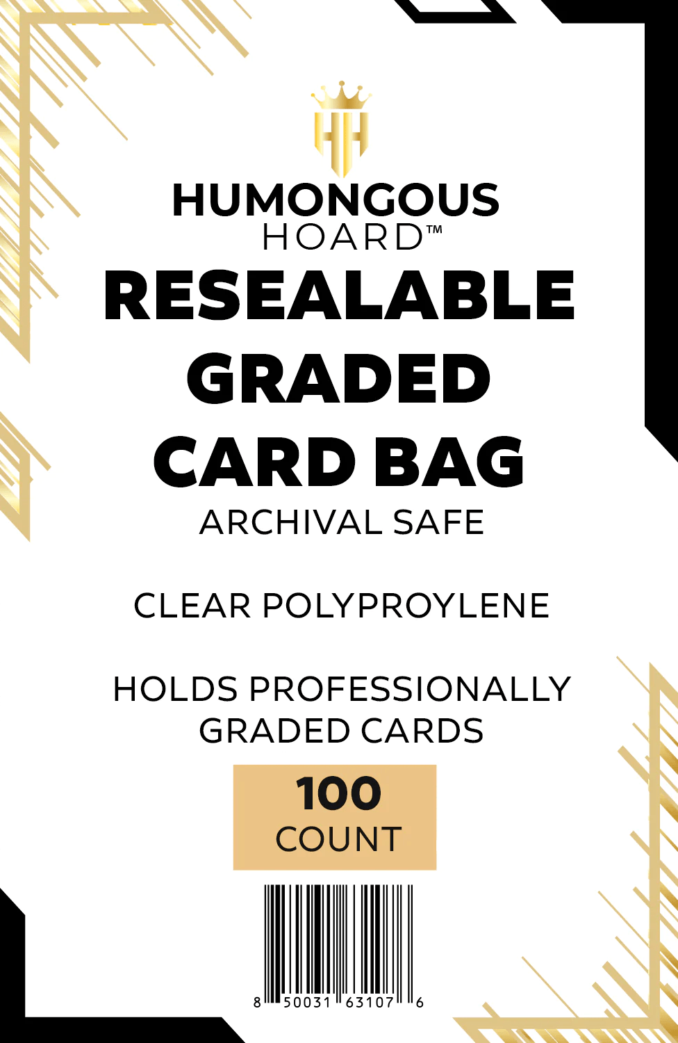 Humongous Hoard: Resealable Graded Card Bag 100ct - Third Eye
