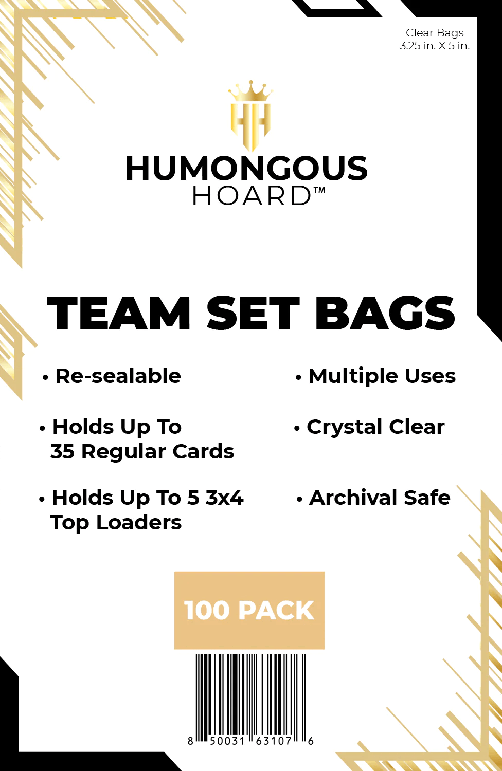 team sleeves for cards Humongous Hoard: Team Set Bags 100ct