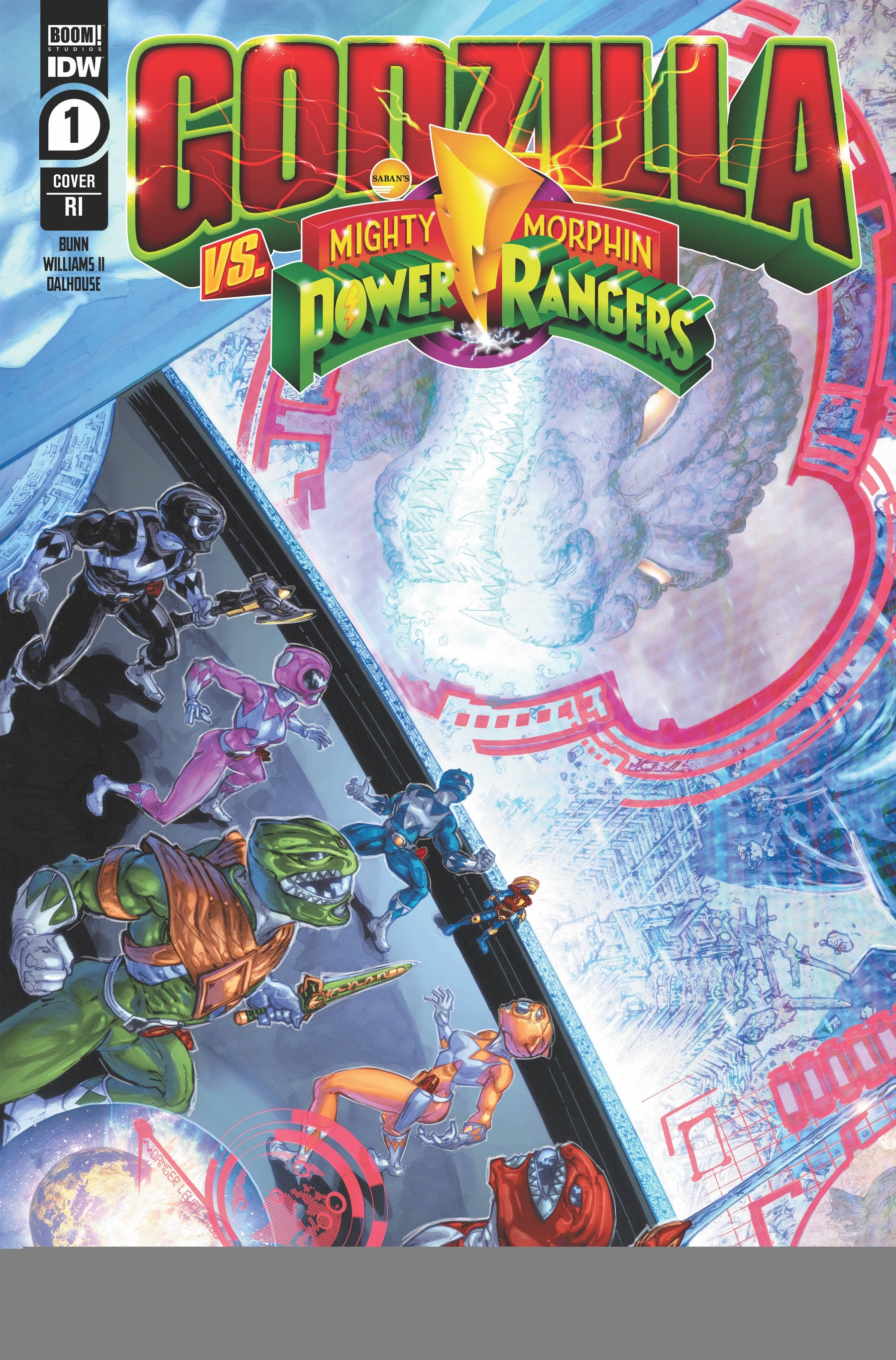 GODZILLA VS MIGHTY MORPHIN POWER RANGERS #1 (OF 5) WILLIAMS II 1:10 VARIANT