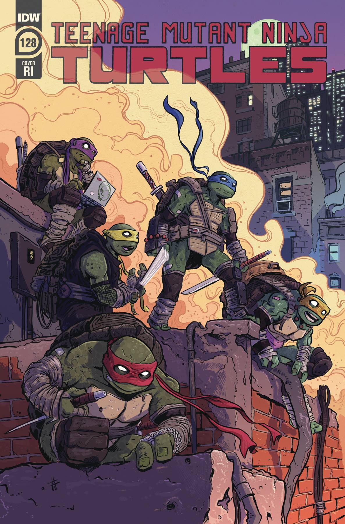 TEENAGE MUTANT NINJA TURTLES (TMNT) ONGOING #128 1:10 WHALEN VARIANT