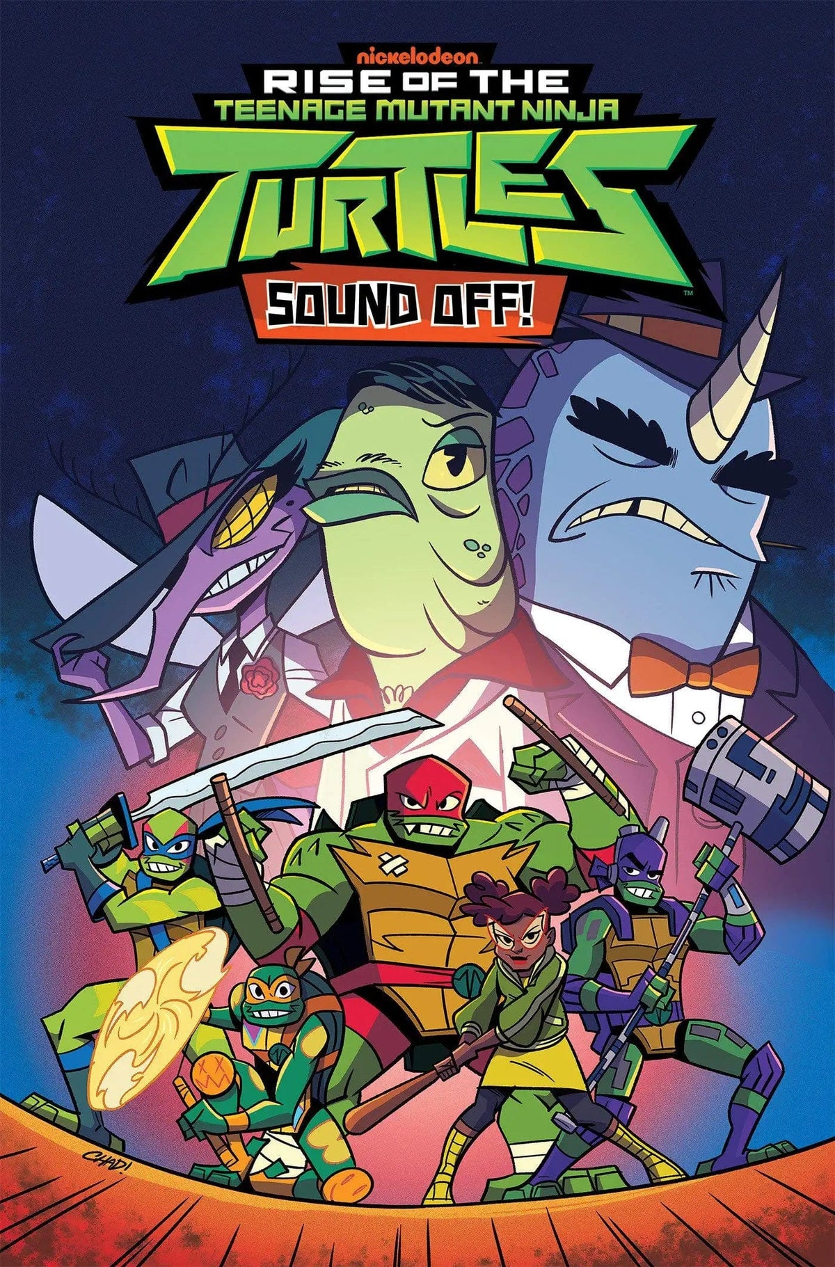 IDW-PRH Graphic Novel > Kids Tmnt Rise Of The Tmnt TP Vol 03 Sound Off 9781684056163 APR239556