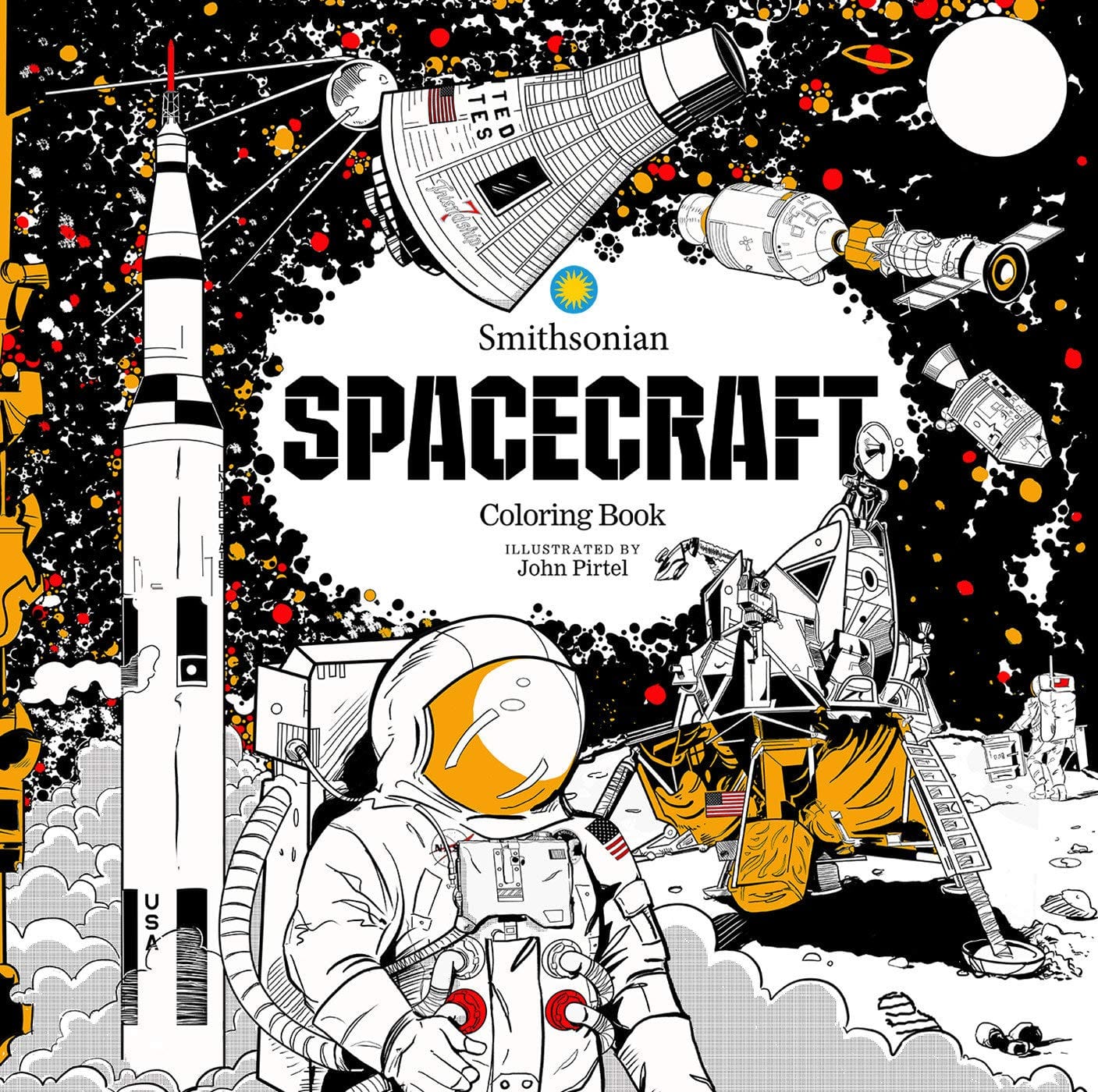 Idw Publishing Books > Activity Books Spacecraft: Smithsonian Coloring Book 9781684058280