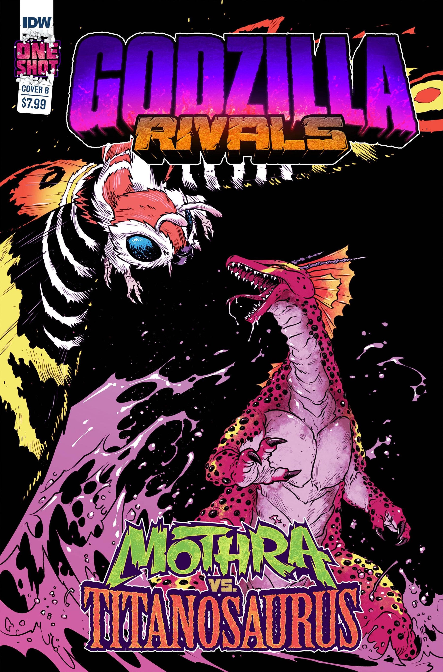 Idw Publishing Comic Books GODZILLA RIVALS MOTHRA VS TITANOSAURUS CVR B CAMPBELL (MR) 82771403136200121 DEC221399