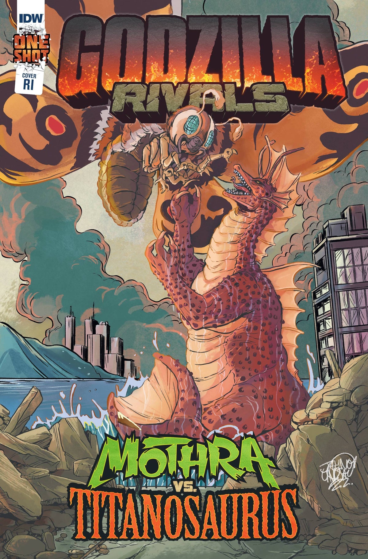 Idw Publishing Comic Books GODZILLA RIVALS MOTHRA VS TITANOSAURUS CVR C 1:10 INVC (M 82771403136200131 DEC221400