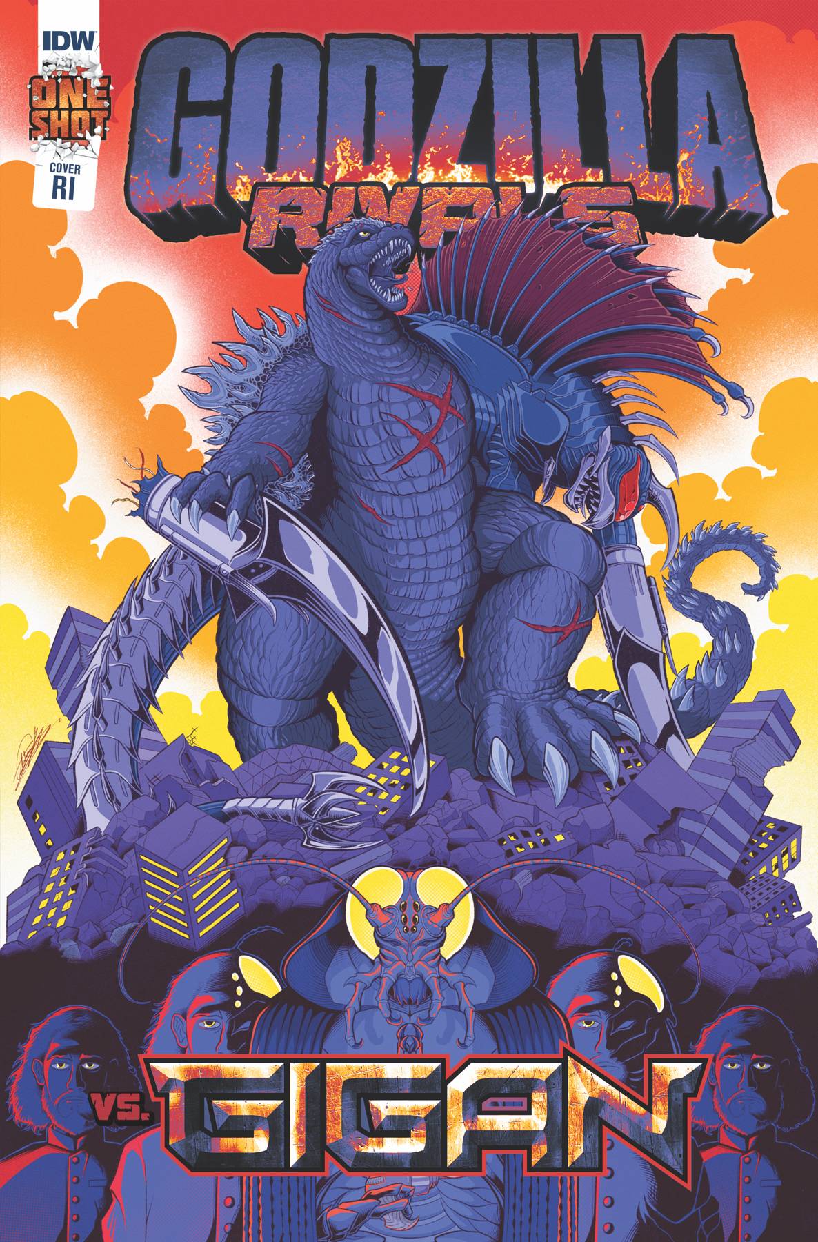 Idw Publishing Comic Books > Incentives GODZILLA RIVALS VS GIGAN ONESHOT CVR B 1:10  INCV GONZALEZ 82771403054900121 SEP221692