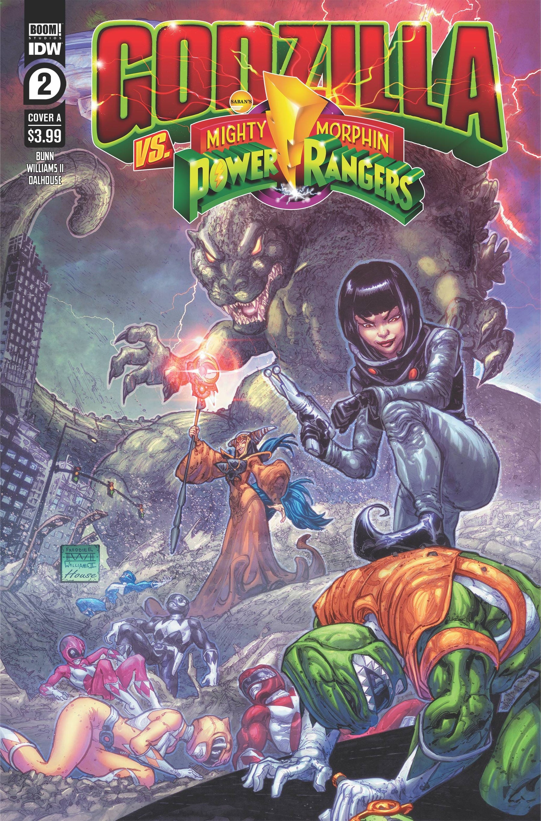 GODZILLA VS MMPR #2 (OF 5) CVR A  FREDDIE WILLIAMS II