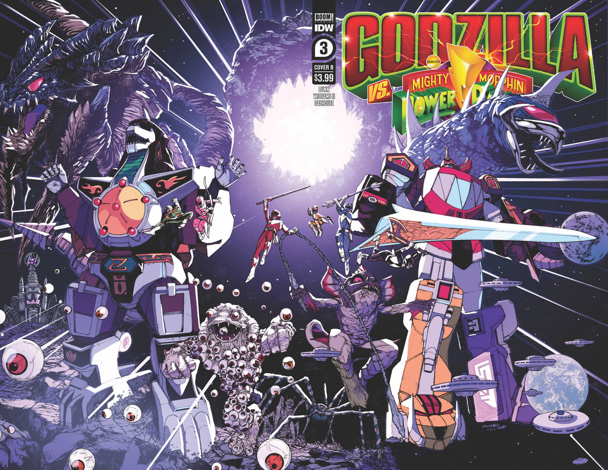 Idw Publishing Comic Books GODZILLA VS MMPR #3 (OF 5) CVR B ALEX SANCHEZ 82771403038900321 MAR220483