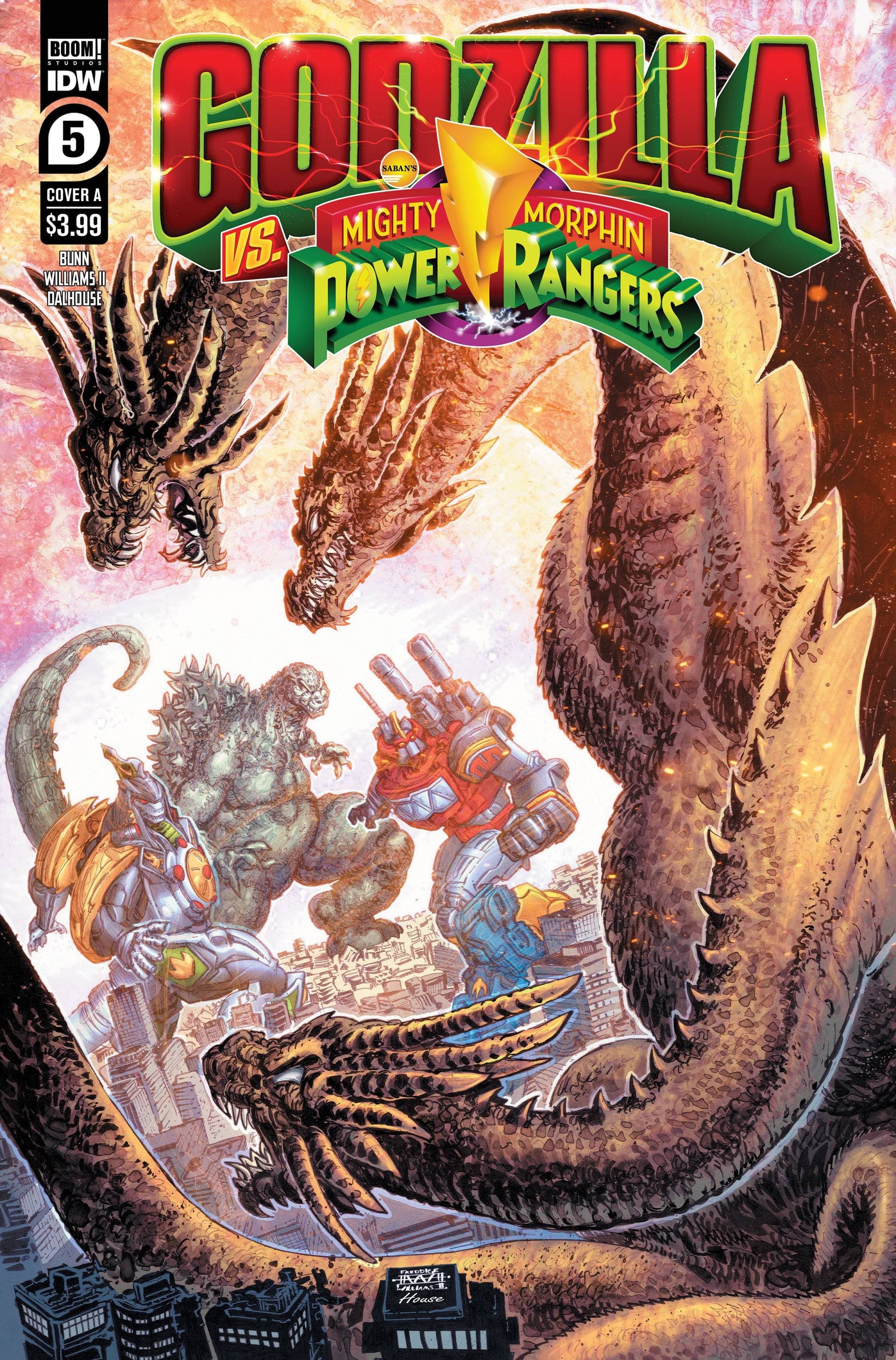 GODZILLA VS MMPR #5 (OF 5) CVR A WILLIAMS