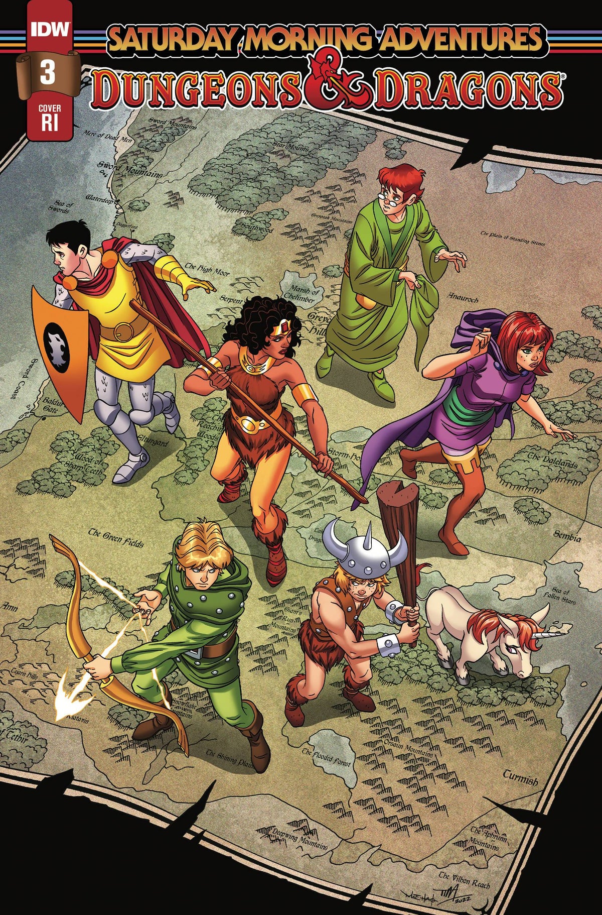 Idw Publishing Comic Books > Incentives DUNGEONS & DRAGONS SATURDAY MORNING ADV #3 CVR C 1:10 INCV INV 82771403067900331 MAR231606