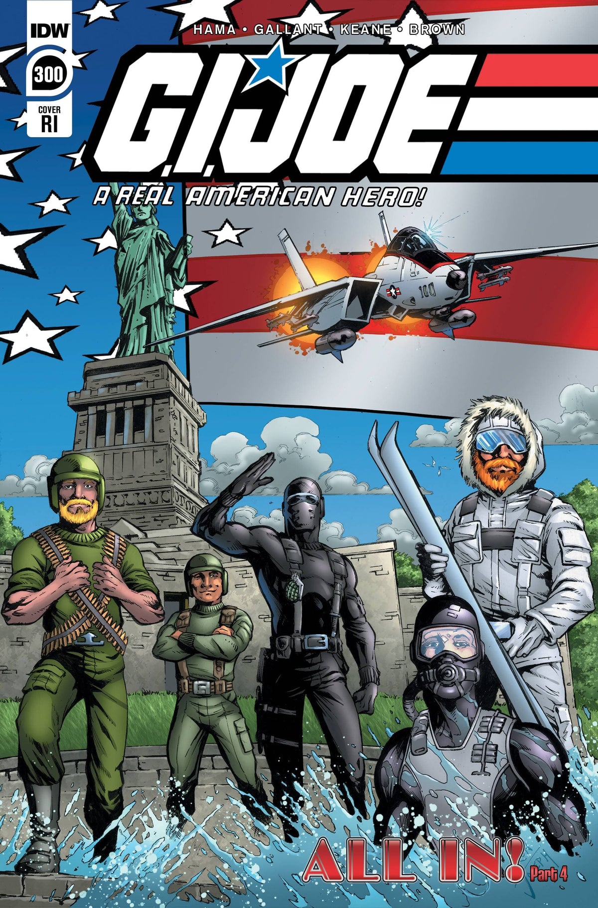 Idw Publishing Comic Books > Incentives GI JOE A REAL AMERICAN HERO #300 CVR F 1:25  INCV 82771401092330061 SEP221684
