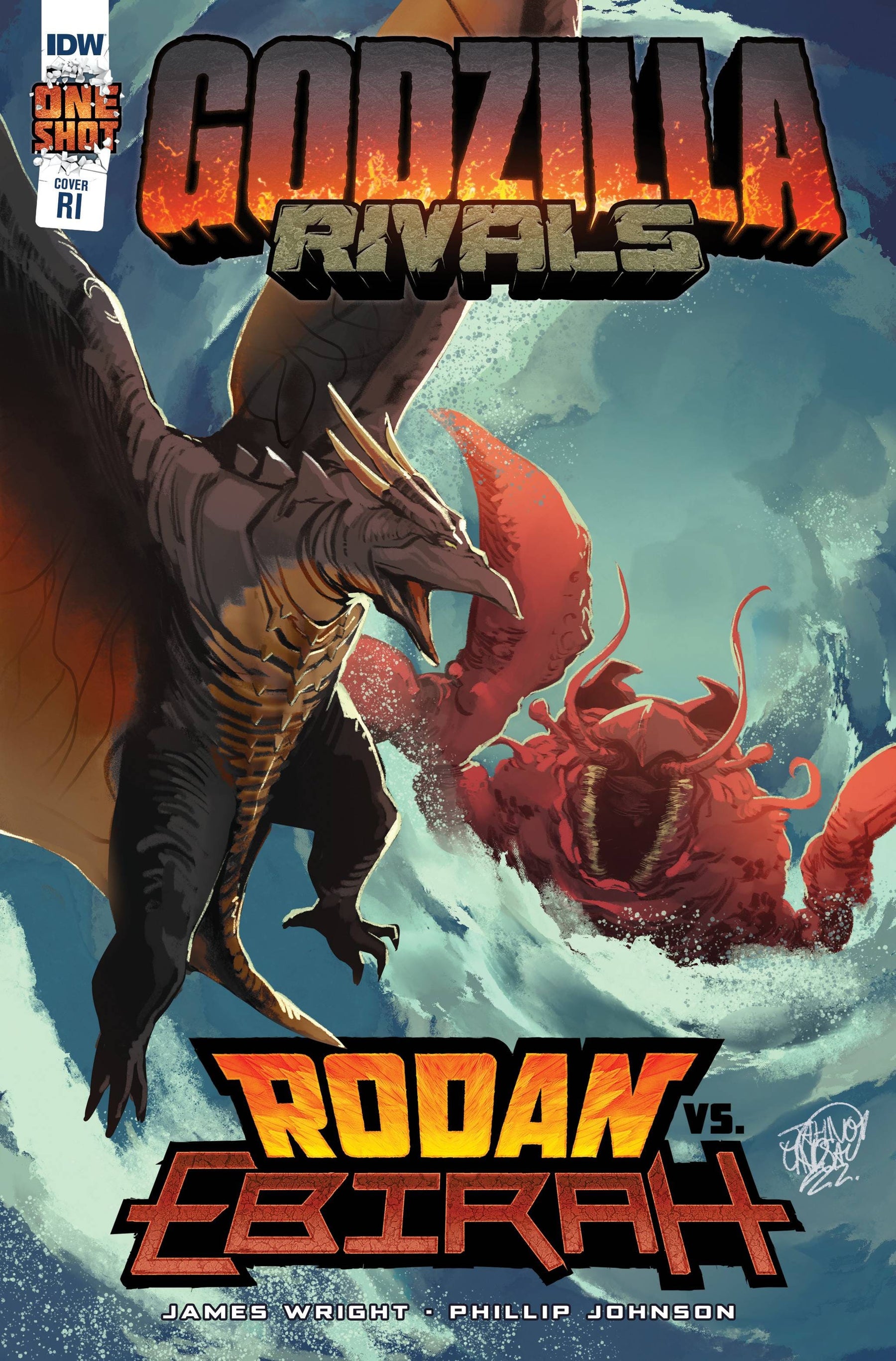 Idw Publishing Comic Books > Incentives GODZILLA RIVALS RODAN VS EBIRAH CVR C 1:10 INCV LINDSAY 82771403073000131 AUG228079
