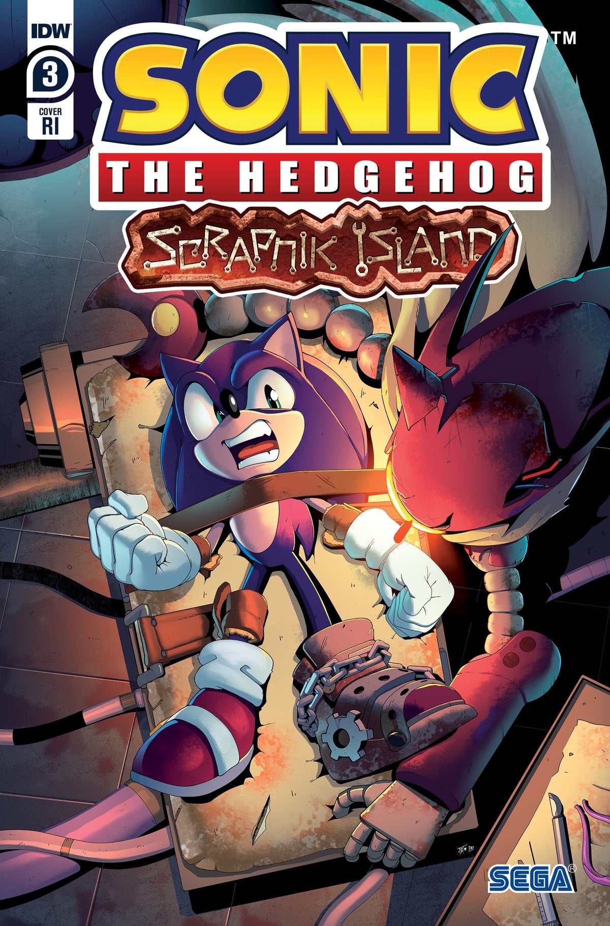 Idw Publishing Comic Books > Incentives SONIC THE HEDGEHOG SCRAPNIK ISLAND #3 CVR C 1:10 INCV 82771403094500331 OCT221733