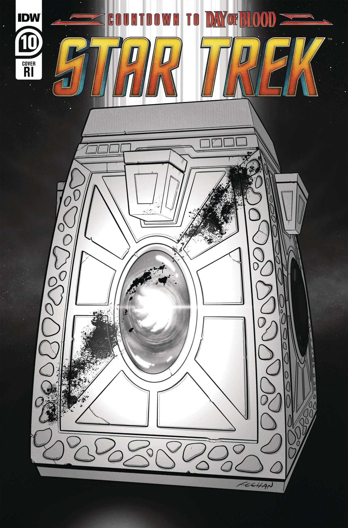 Idw Publishing Comic Books > Incentives STAR TREK #10 CVR D 1:10 INCV VAR FEEHAN B&W 82771403084601041 MAY231375