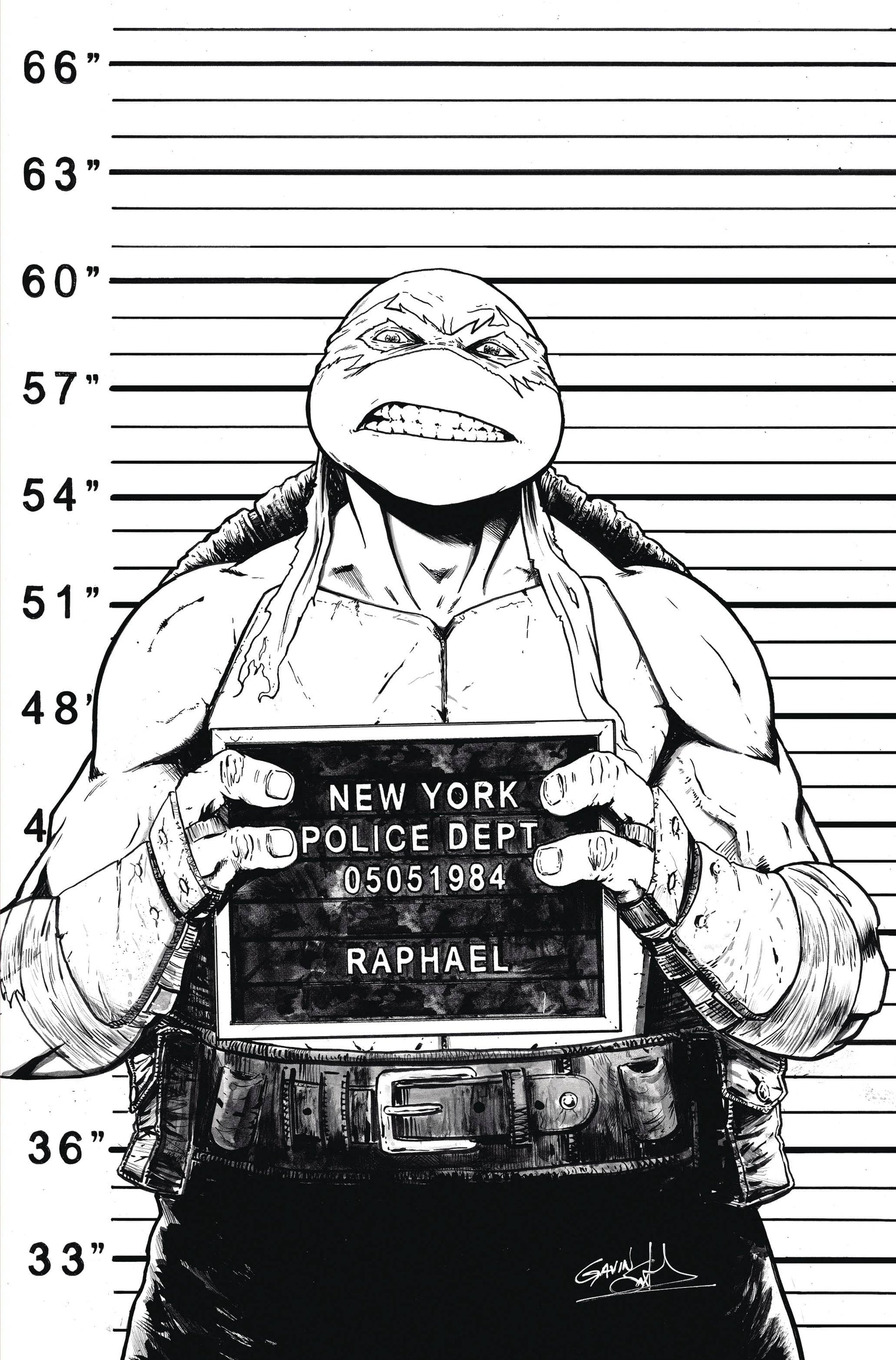 TMNT ONGOING #141 CVR D 1:25 INCV VAR SMITH B&W