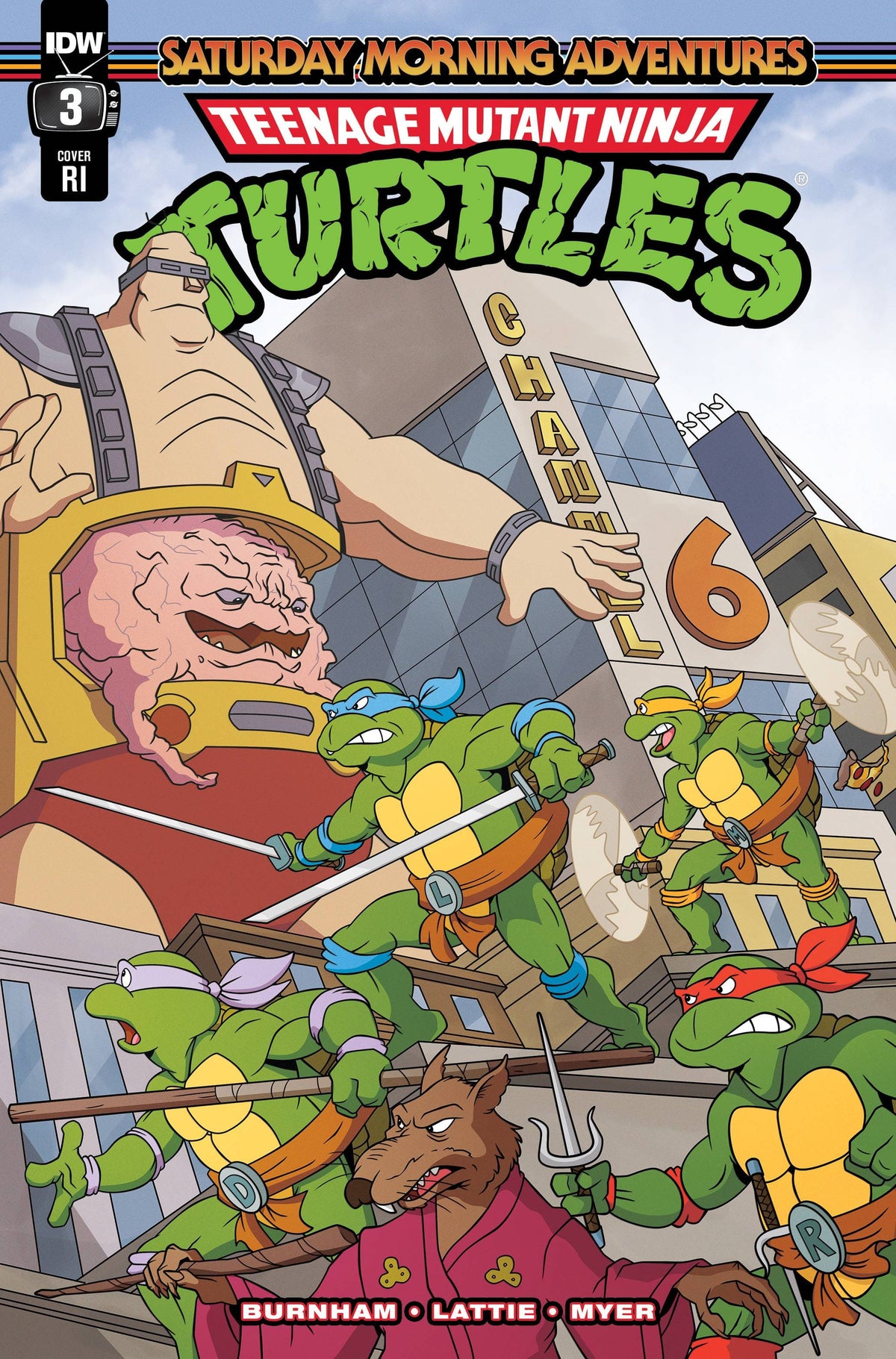 Idw Publishing Comic Books > Incentives TMNT SATURDAY MORNING ADVENTURES #3 CVR D 1:10  INCV 82771403088400341 SEP221744