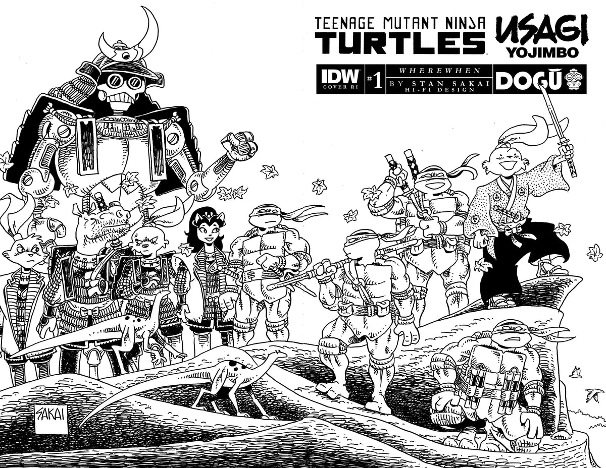 Idw Publishing Comic Books > Incentives TMNT USAGI YOJIMBO WHEREWHEN #1 CVR E 1:25 INCV TBD 82771403144700141 JAN231648