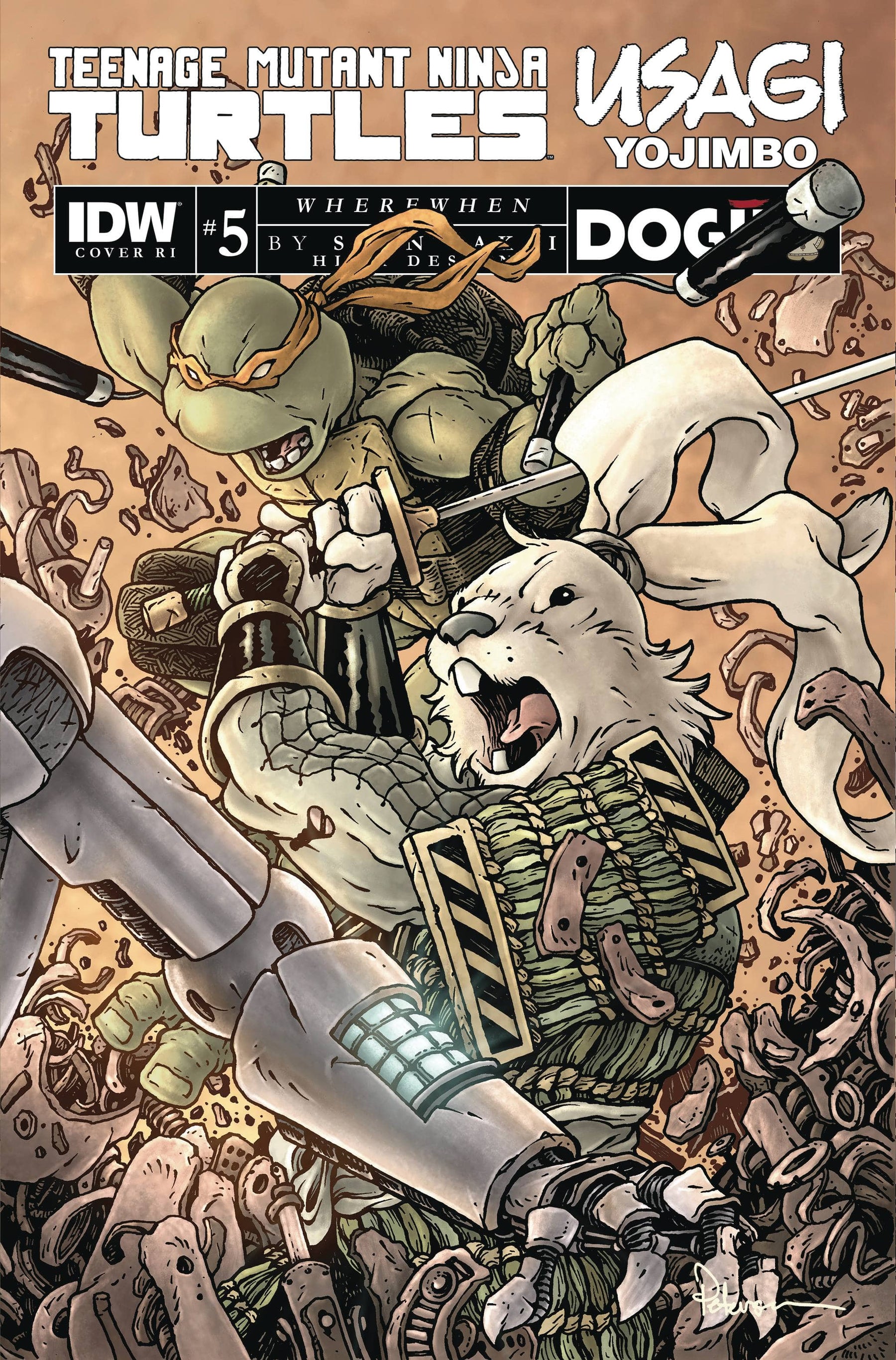 TMNT USAGI YOJIMBO WHEREWHEN #5 CVR C 1:10 INCV VAR MYER