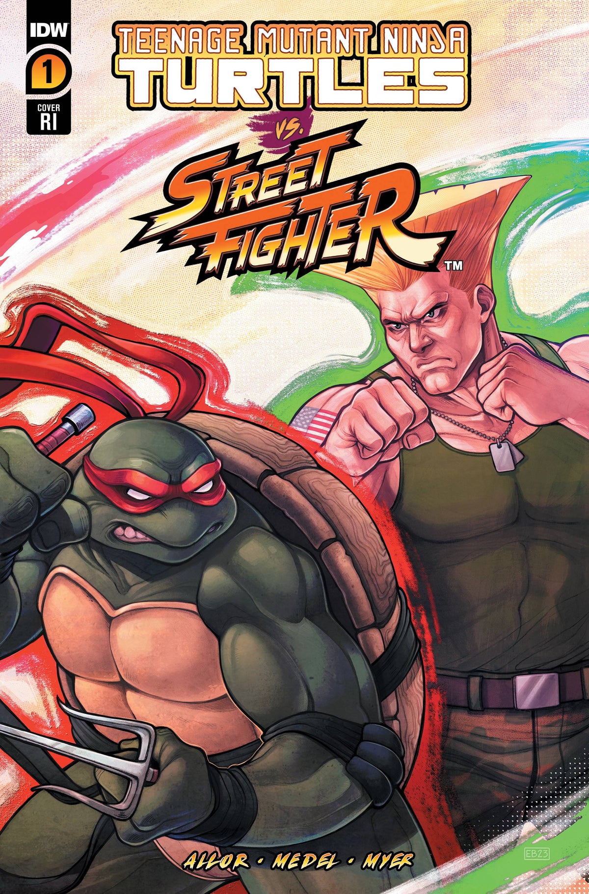 IDW Publishing Comic Books > Incentives TMNT VS STREET FIGHTER #1 (OF 5) CVR E 1:50 INCV BEALS 82771403153900151 JAN238530