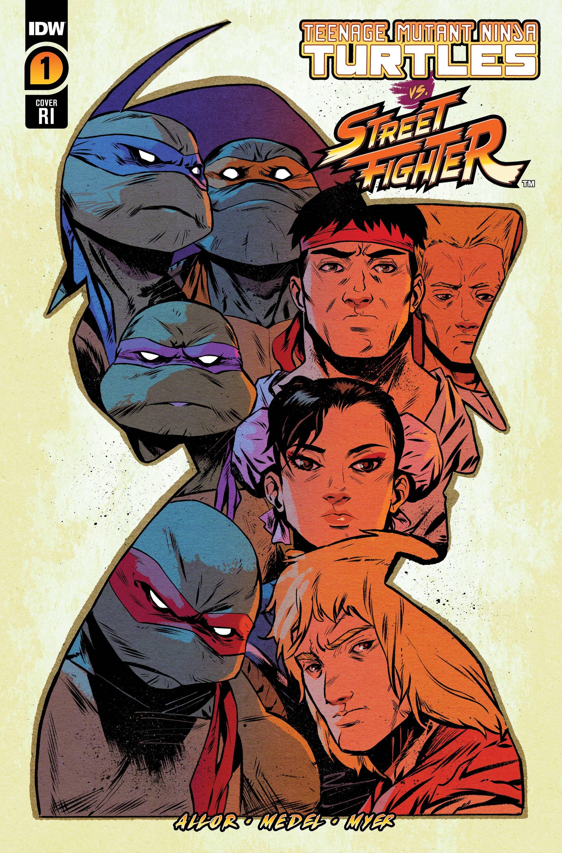 TMNT VS STREET FIGHTER #1 (OF 5) CVR G 1:250 INV GREENE