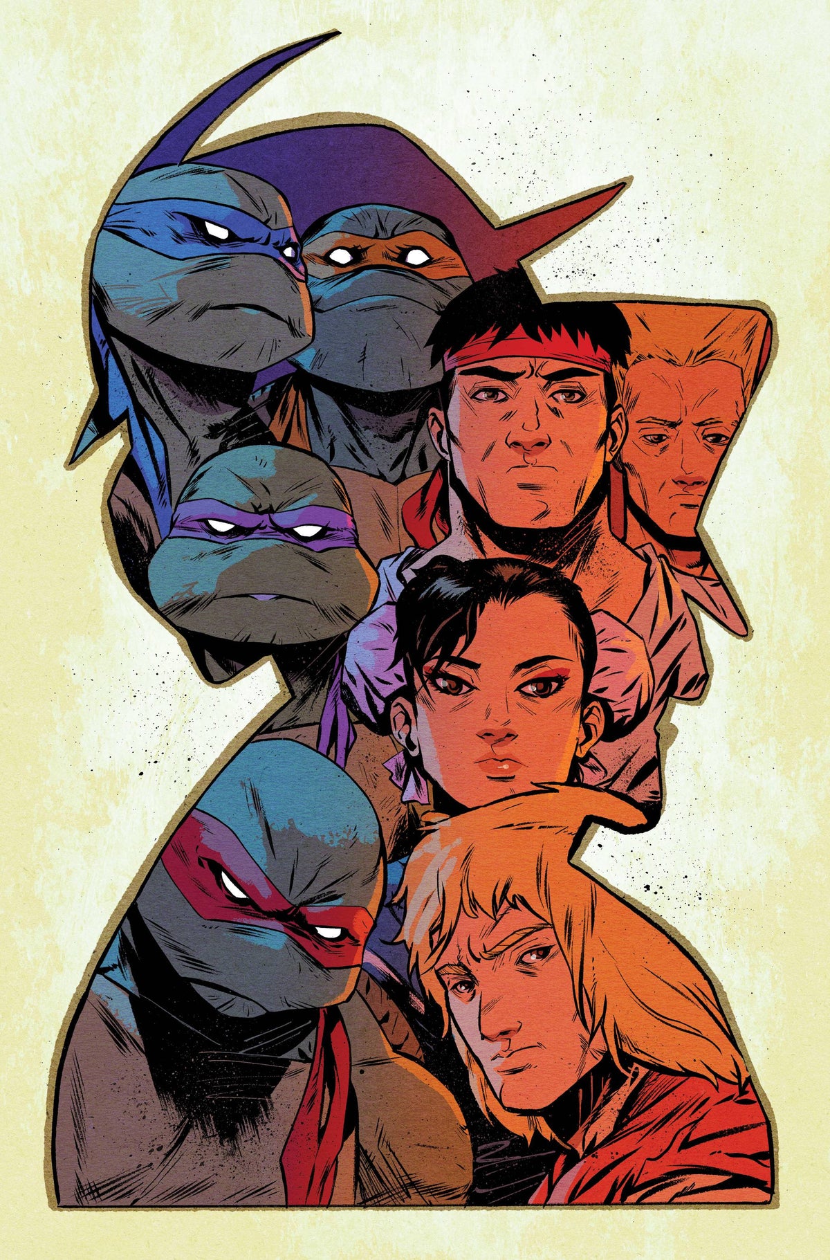 IDW Publishing Comic Books > Incentives TMNT VS STREET FIGHTER #1 (OF 5) CVR H 1:500 INV GREENE 82771403153900181 JAN238533