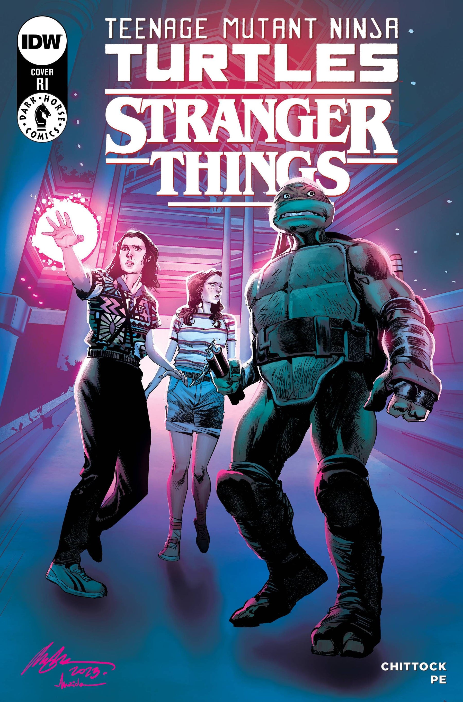 TMNT X STRANGER THINGS #1 CVR G 1:100 INCV VAR ALBUQUERQUE