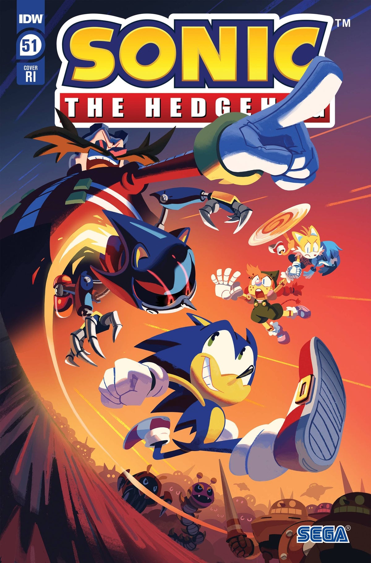 Idw Publishing Comic Books > Incentives SONIC THE HEDGEHOG #51 CVR C 1:10 FOURDRAINE INCV 82771401521805131 MAY221553