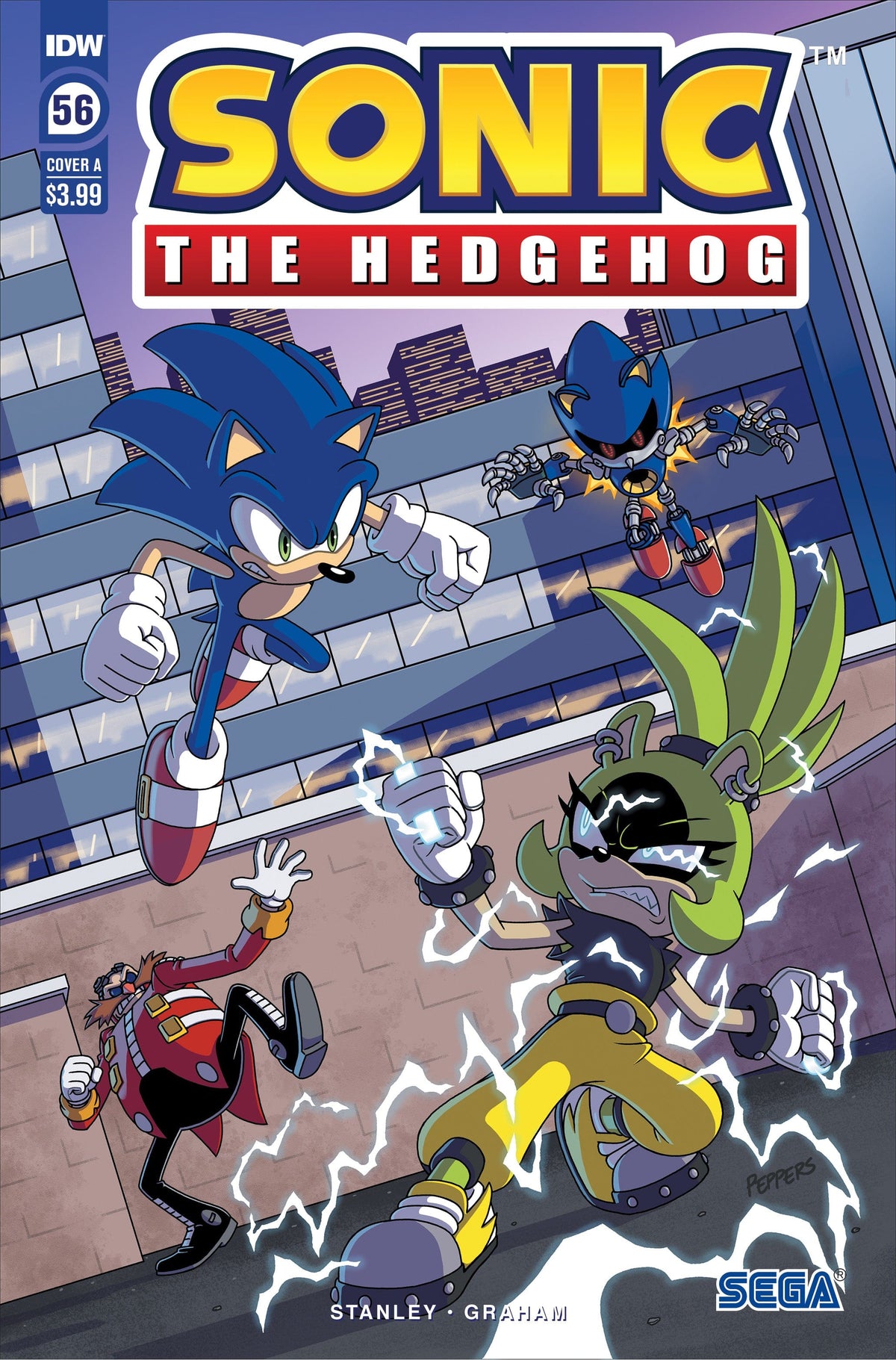 Idw Publishing Comic Books SONIC THE HEDGEHOG #56 CVR A PEPPERS 82771401521805611 OCT221728