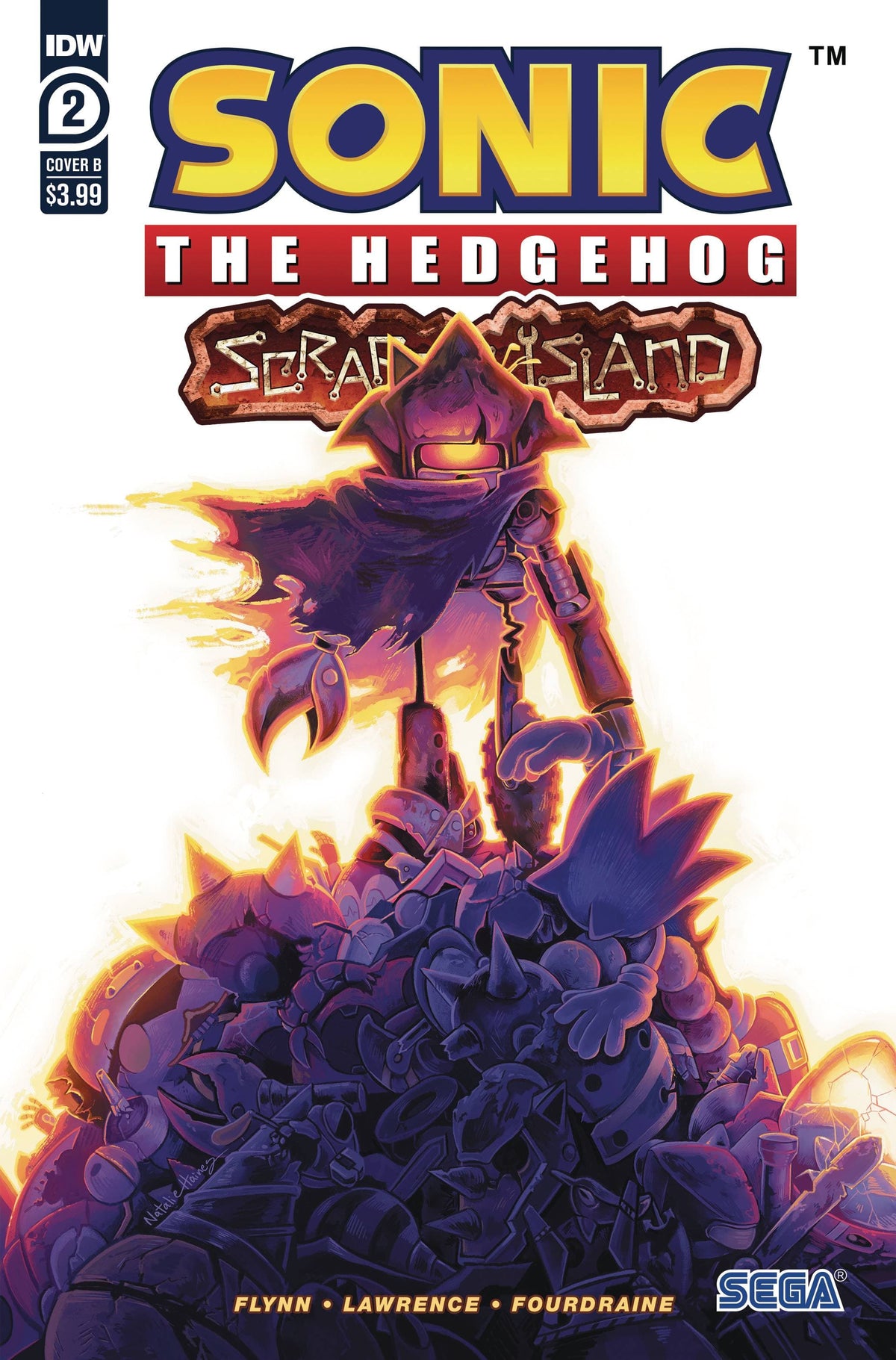 Idw Publishing Comic Books SONIC THE HEDGEHOG SCRAPNIK ISLAND #2 CVR B HAINES 82771403094500221 SEP221708