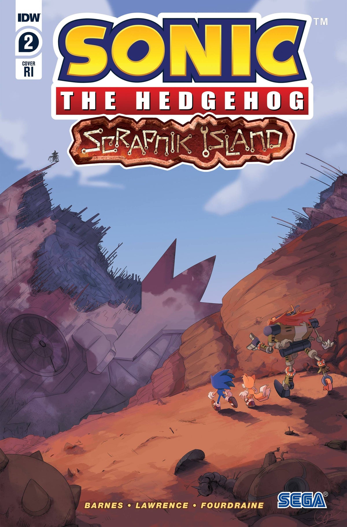 Idw Publishing Comic Books > Incentives SONIC THE HEDGEHOG SCRAPNIK ISLAND #2 CVR C 1:10  DUTREIX 82771403094500231 SEP221709