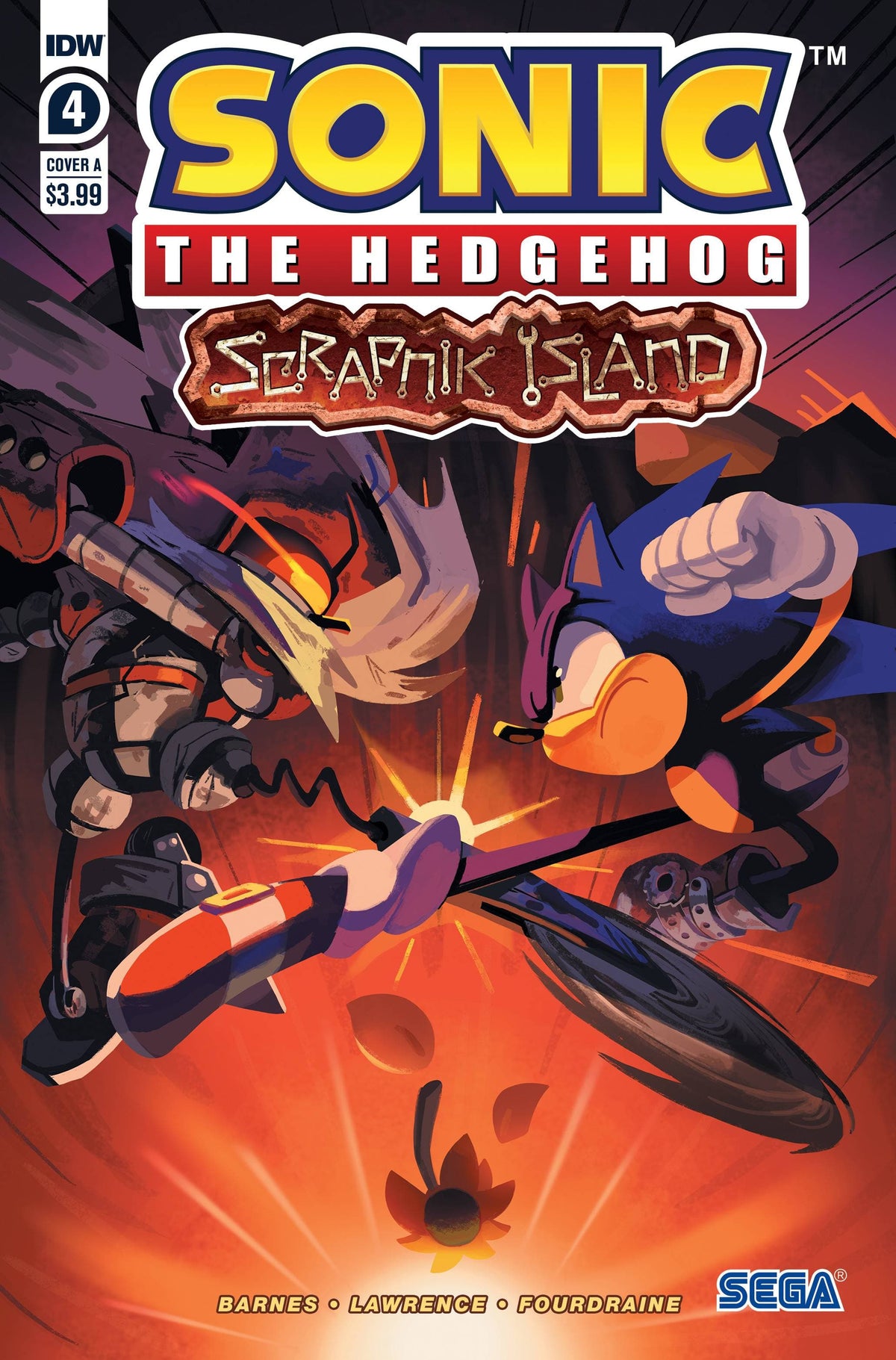 Idw Publishing Comic Books SONIC THE HEDGEHOG SCRAPNIK ISLAND #4 CVR A FOURDRAINE 82771403094500411 NOV221599
