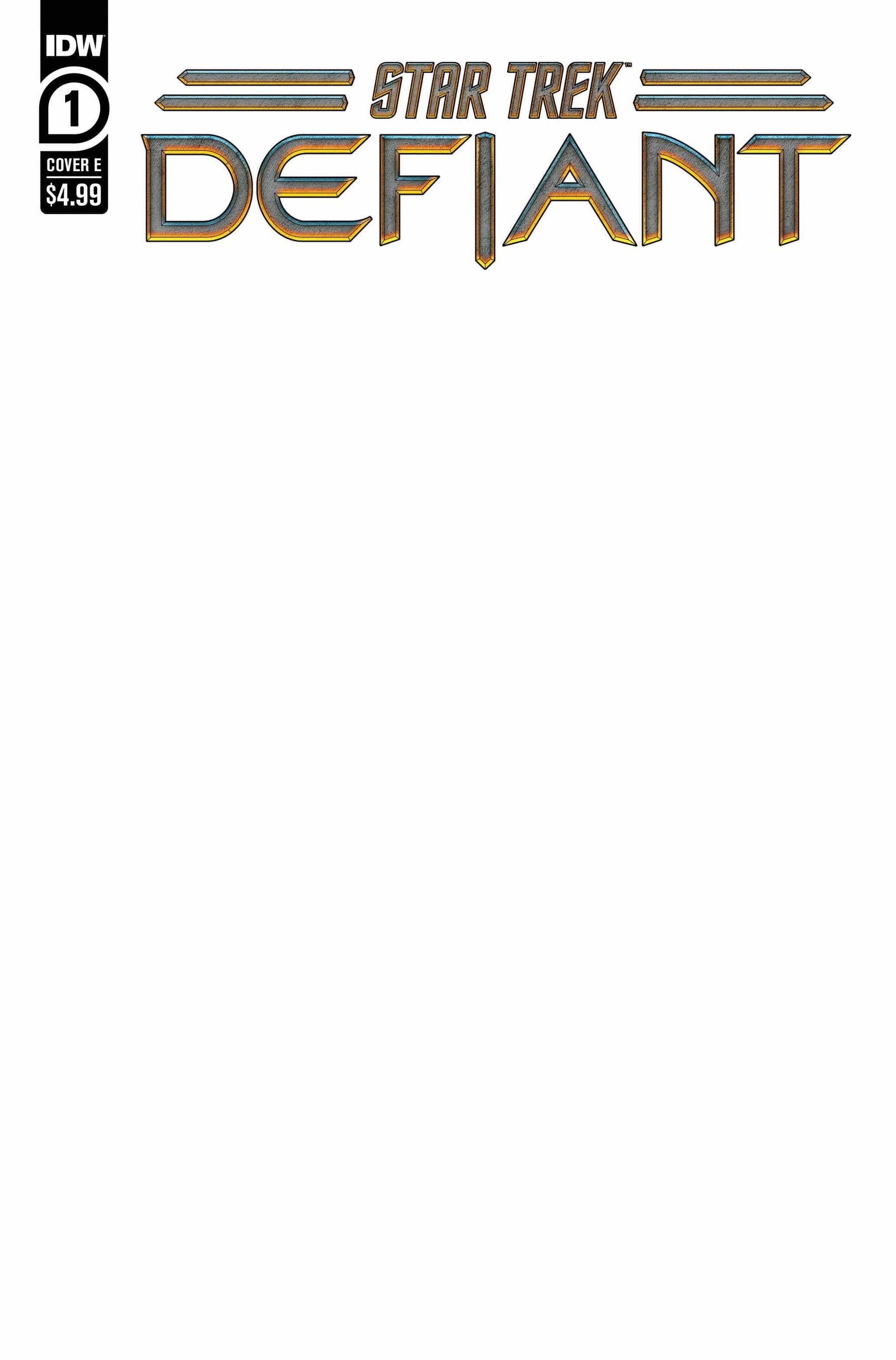 STAR TREK DEFIANT #1 CVR E