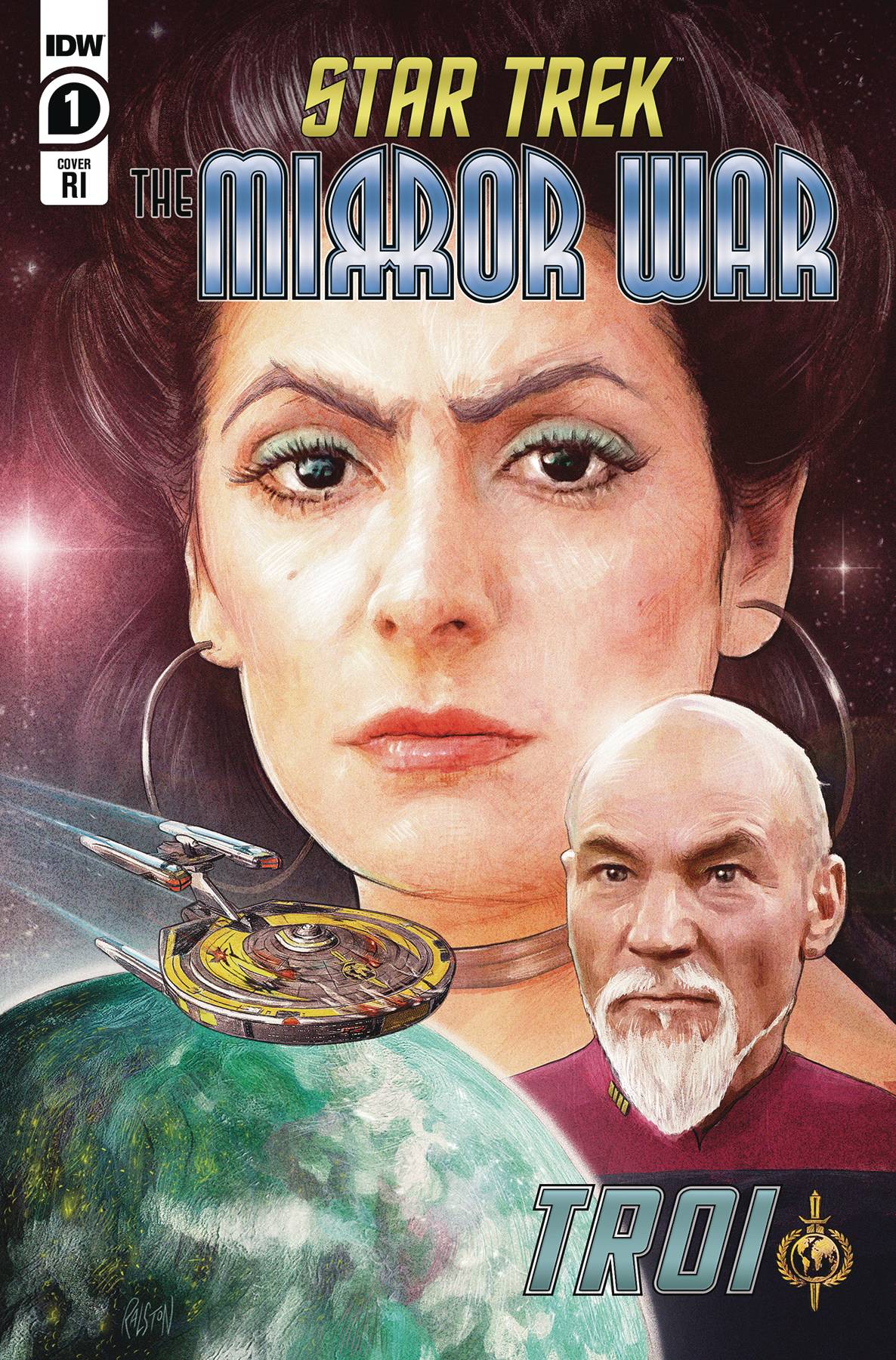 Idw Publishing Comic Books > Incentives STAR TREK MIRROR WAR TROI #1 CVR C 1:15 RALSTON INCV 82771403087700131 JUL221638