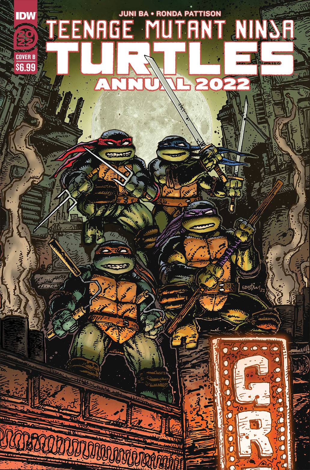 Idw Publishing Comic Books TMNT ANNUAL 2022 CVR B EASTMAN 82771403042600121 JAN220485