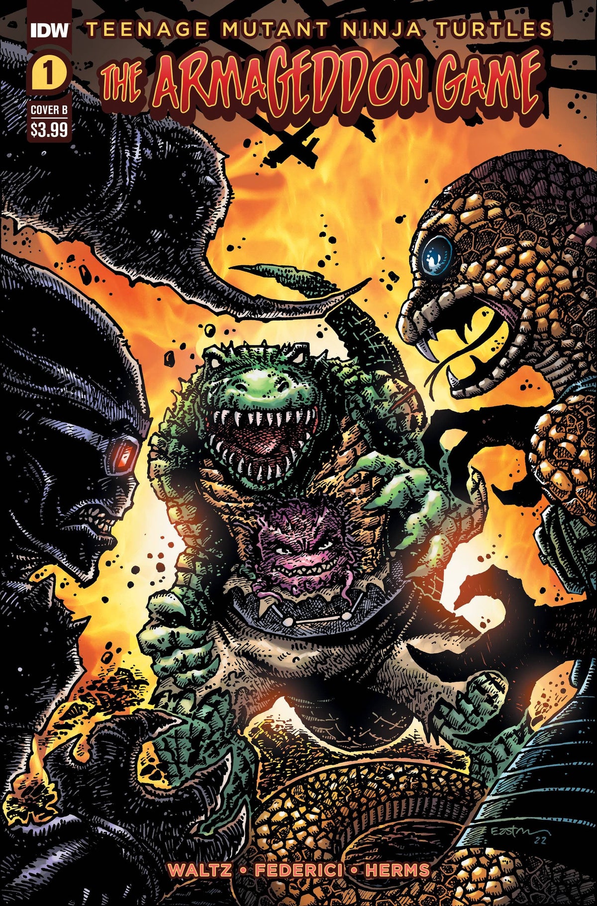 Idw Publishing Comic Books TMNT ARMAGEDDON GAME #1 CVR B EASTMAN 82771403078500121 JUN221664