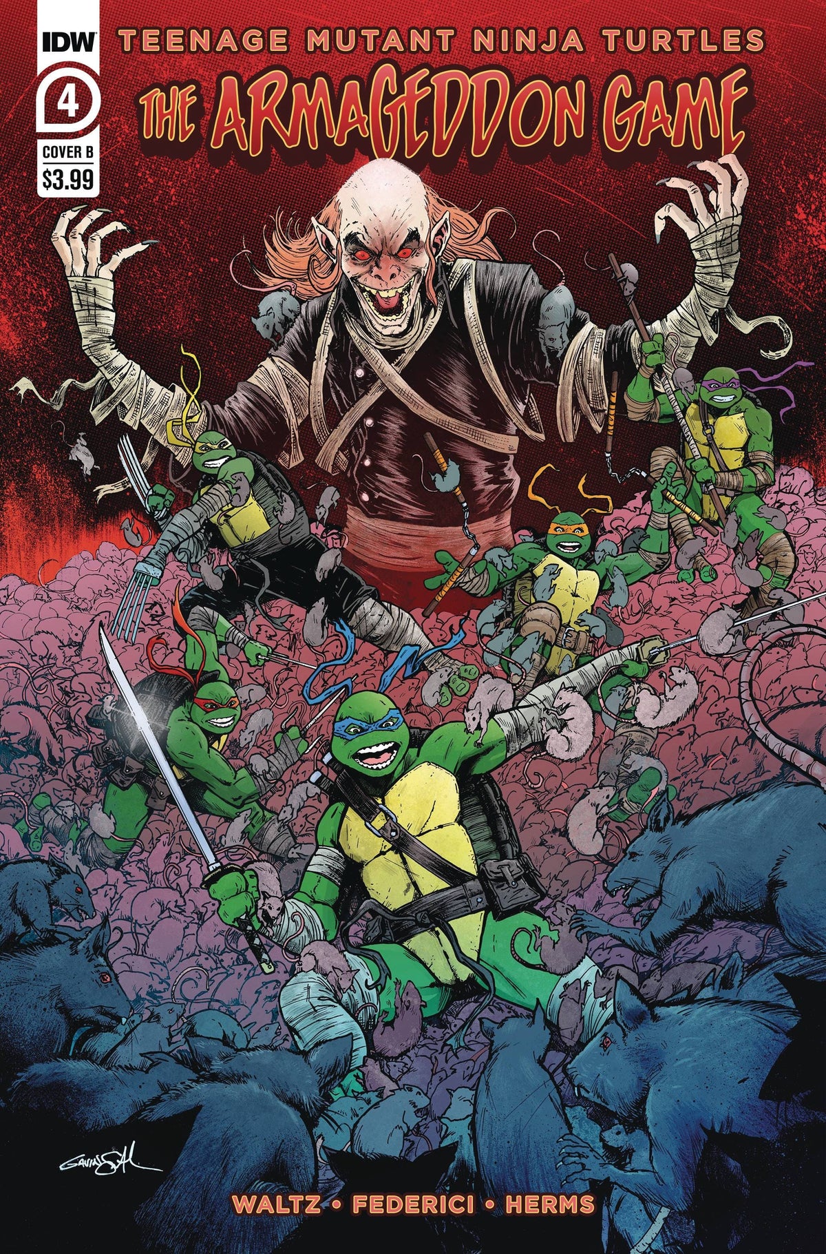 Idw Publishing Comic Books TMNT ARMAGEDDON GAME #4 CVR B SMITH (MR) 82771403078500421 OCT221751