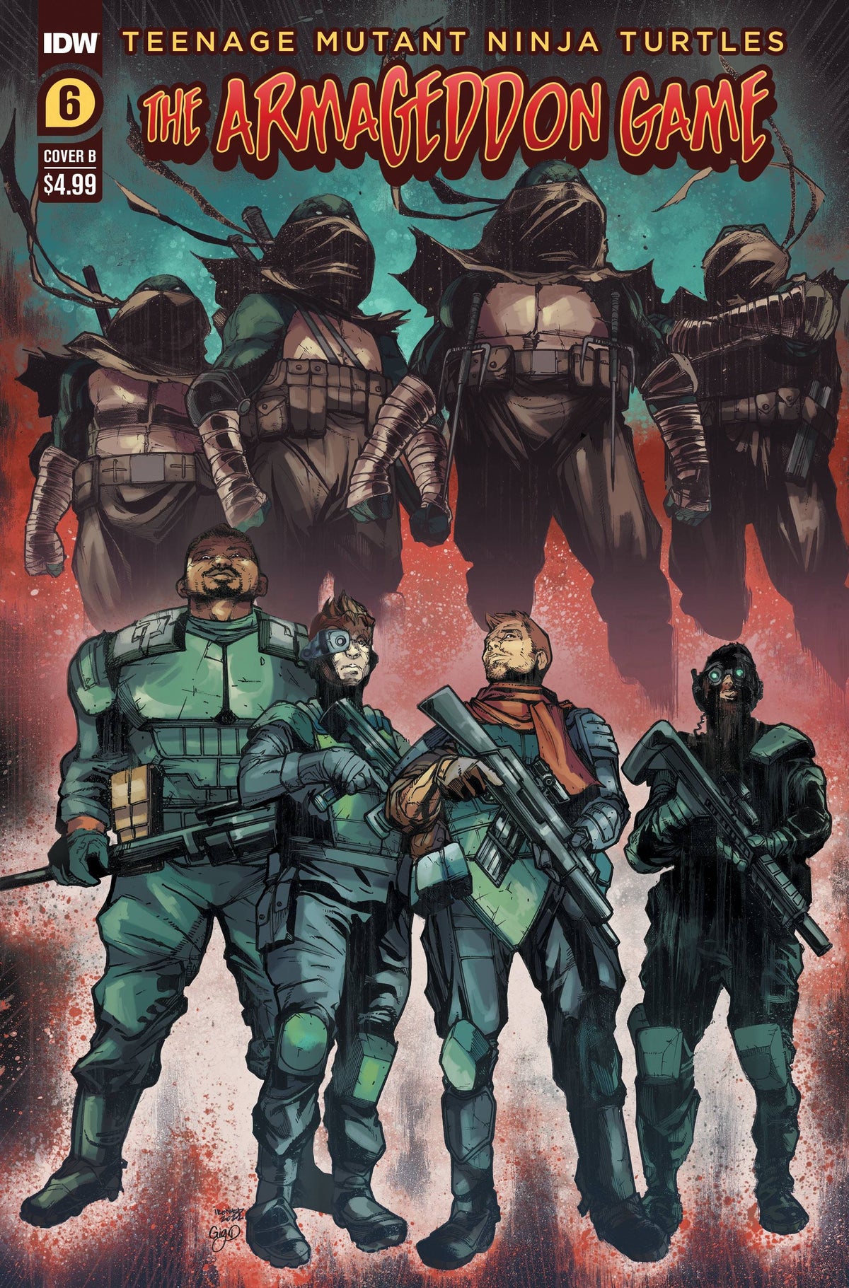 Idw Publishing Comic Books TMNT ARMAGEDDON GAME #6 CVR B 82771403078500621 DEC221441