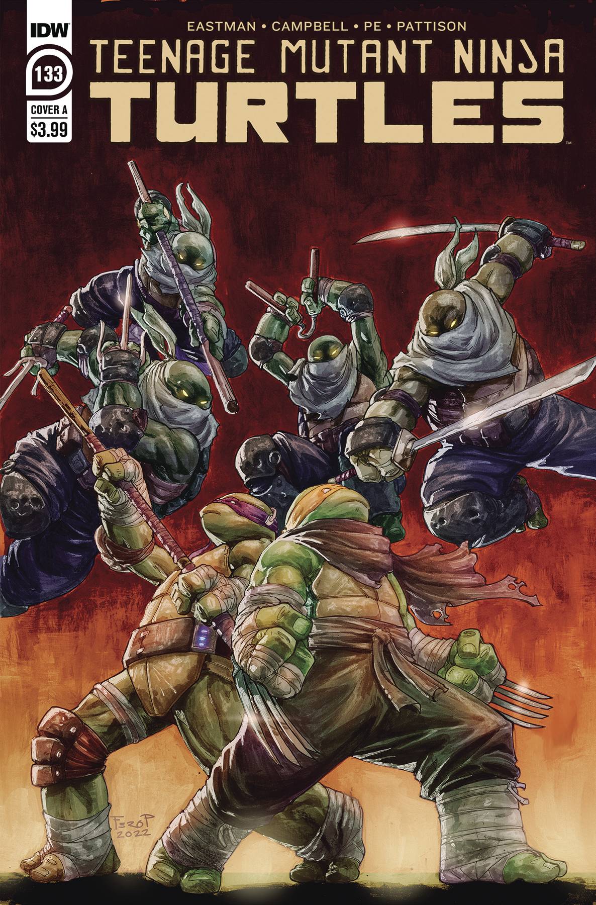 Idw Publishing Comic Books TMNT ONGOING #133 CVR A PENICHE 82771400271313311 JUL221643