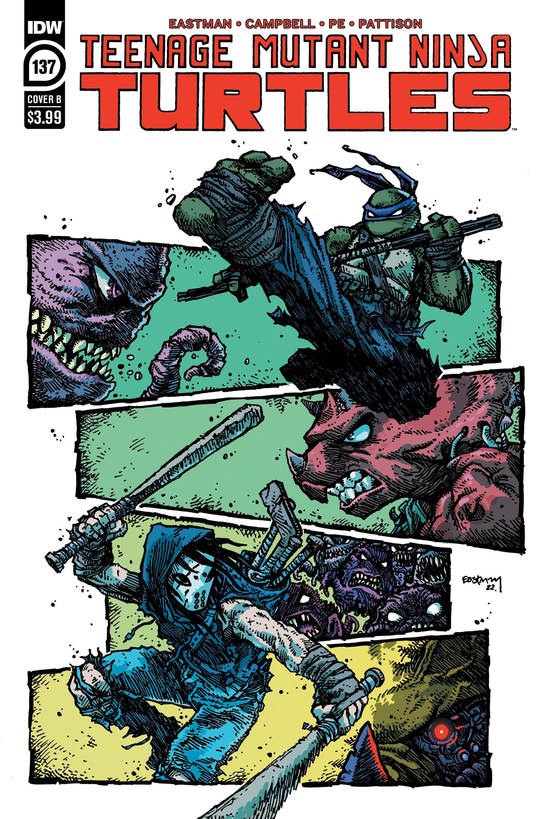 TMNT ONGOING #137 CVR B KEVIN EASTMAN