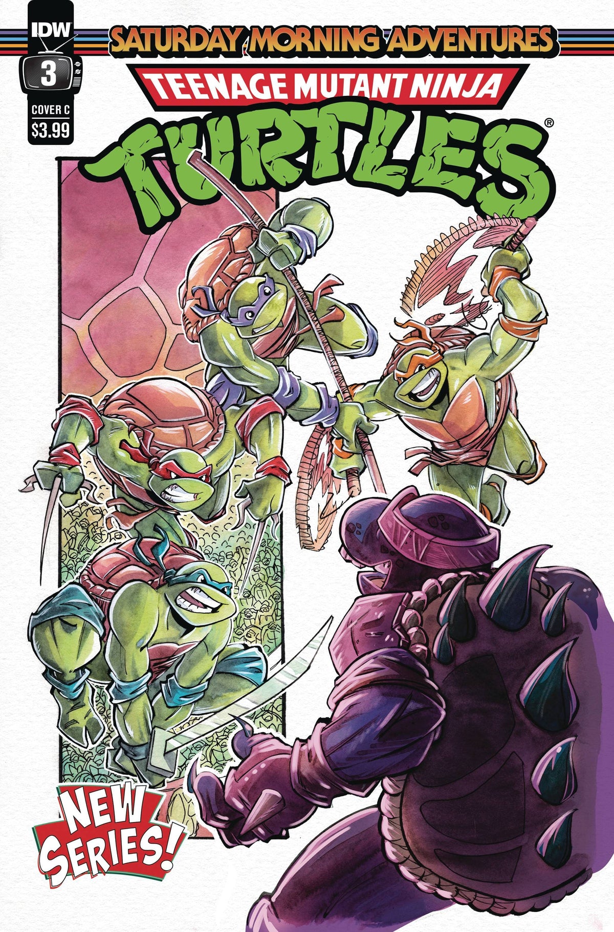 Idw Publishing Comic Books TMNT SATURDAY MORNING ADV CONTINUED #3 CVR C DALEY 82771403150800331 MAY231422