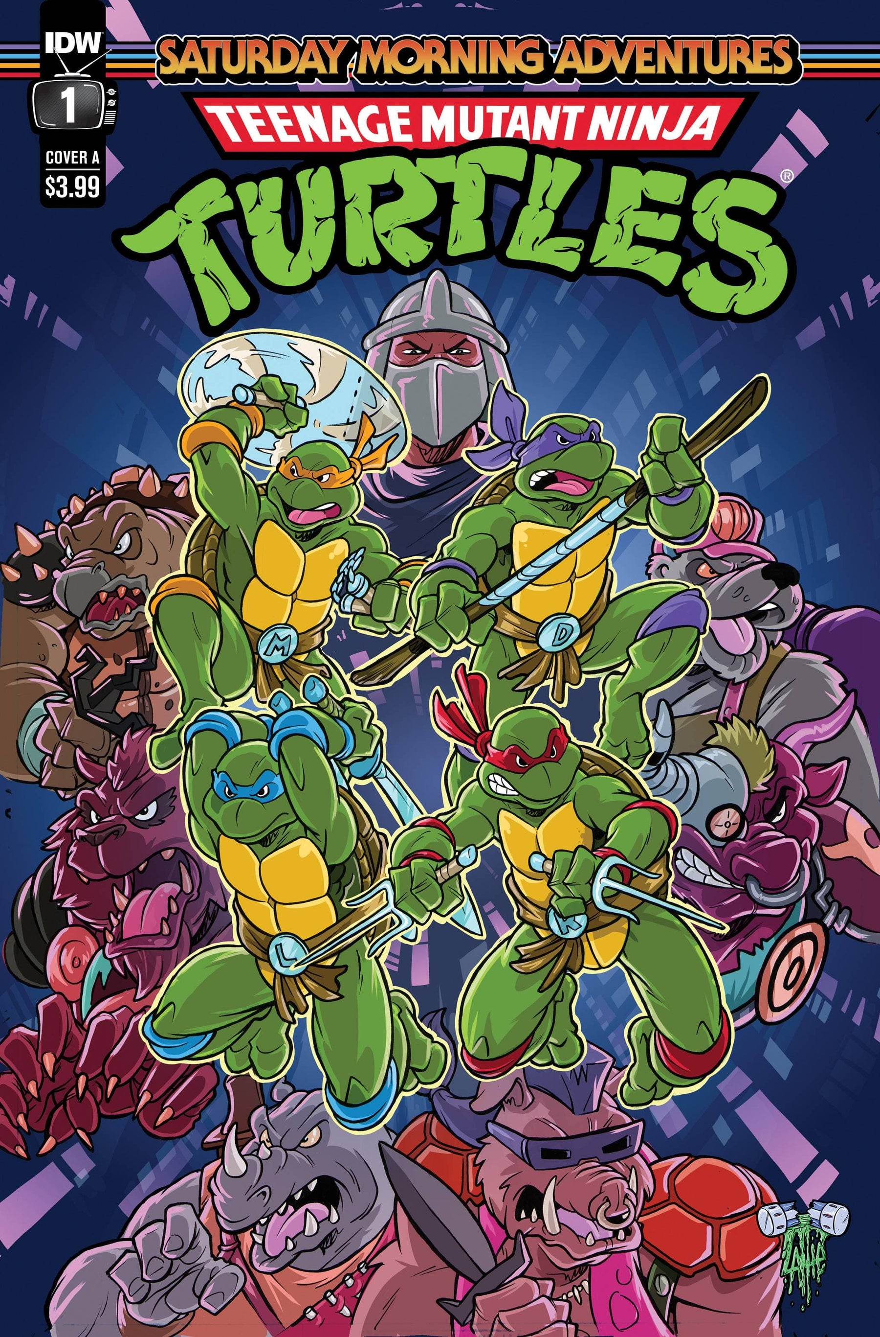 TMNT SATURDAY MORNING ADVENTURES #1 CVR A LATTIE