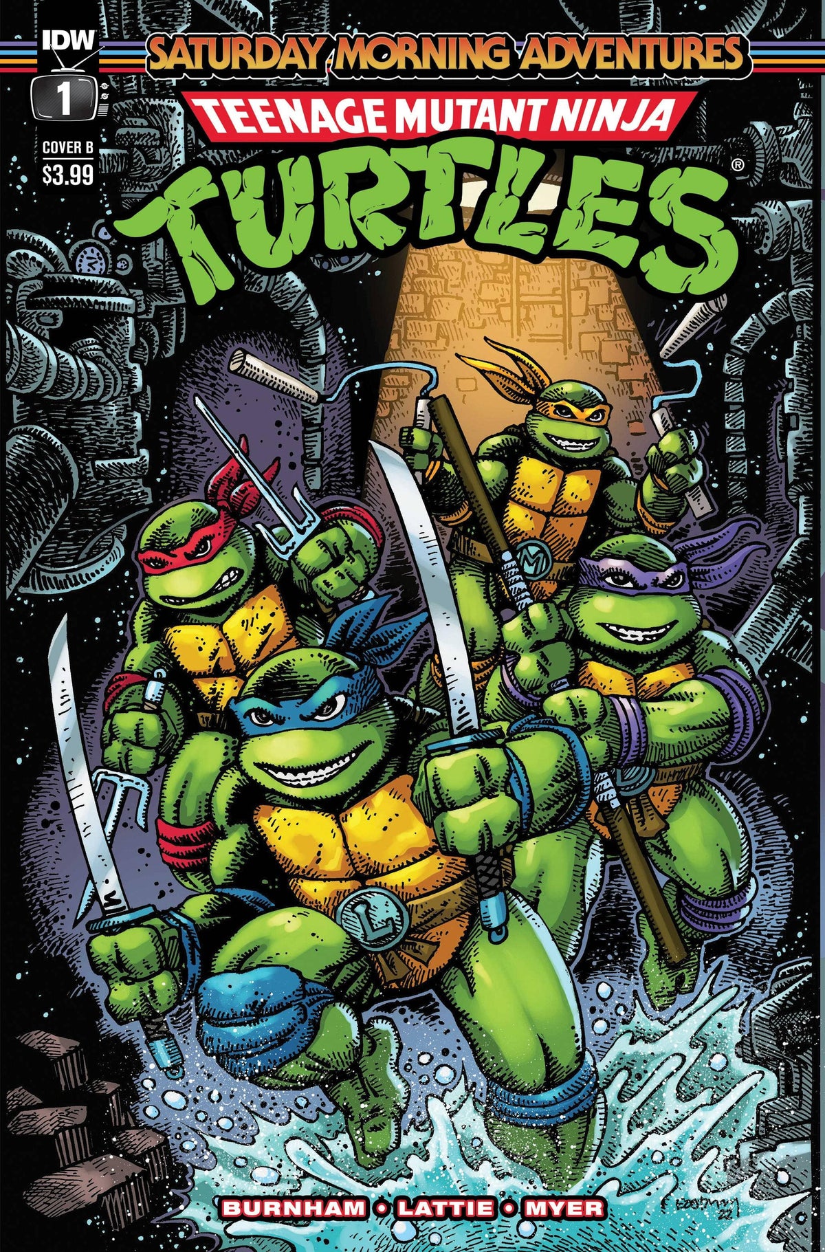 Idw Publishing Comic Books TMNT SATURDAY MORNING ADVENTURES #1 CVR B EASTMAN 82771403088400121 JUL221654