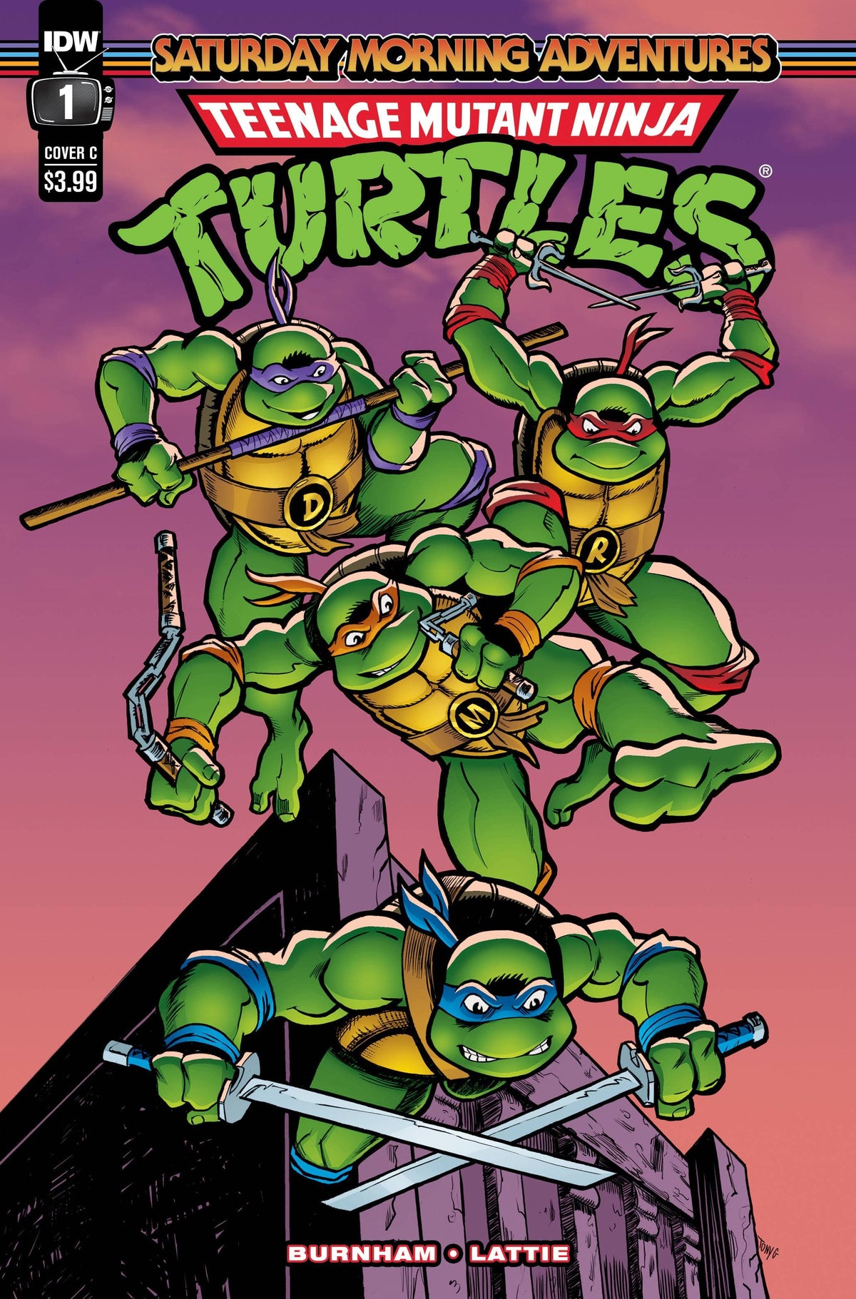 Idw Publishing Comic Books TMNT SATURDAY MORNING ADVENTURES #1 CVR C 82771403088400131 JUL221655