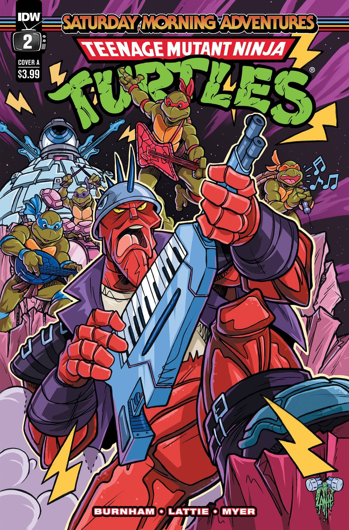 Idw Publishing Comic Books TMNT SATURDAY MORNING ADVENTURES #2 CVR A LATTIE 82771403088400211 AUG221569