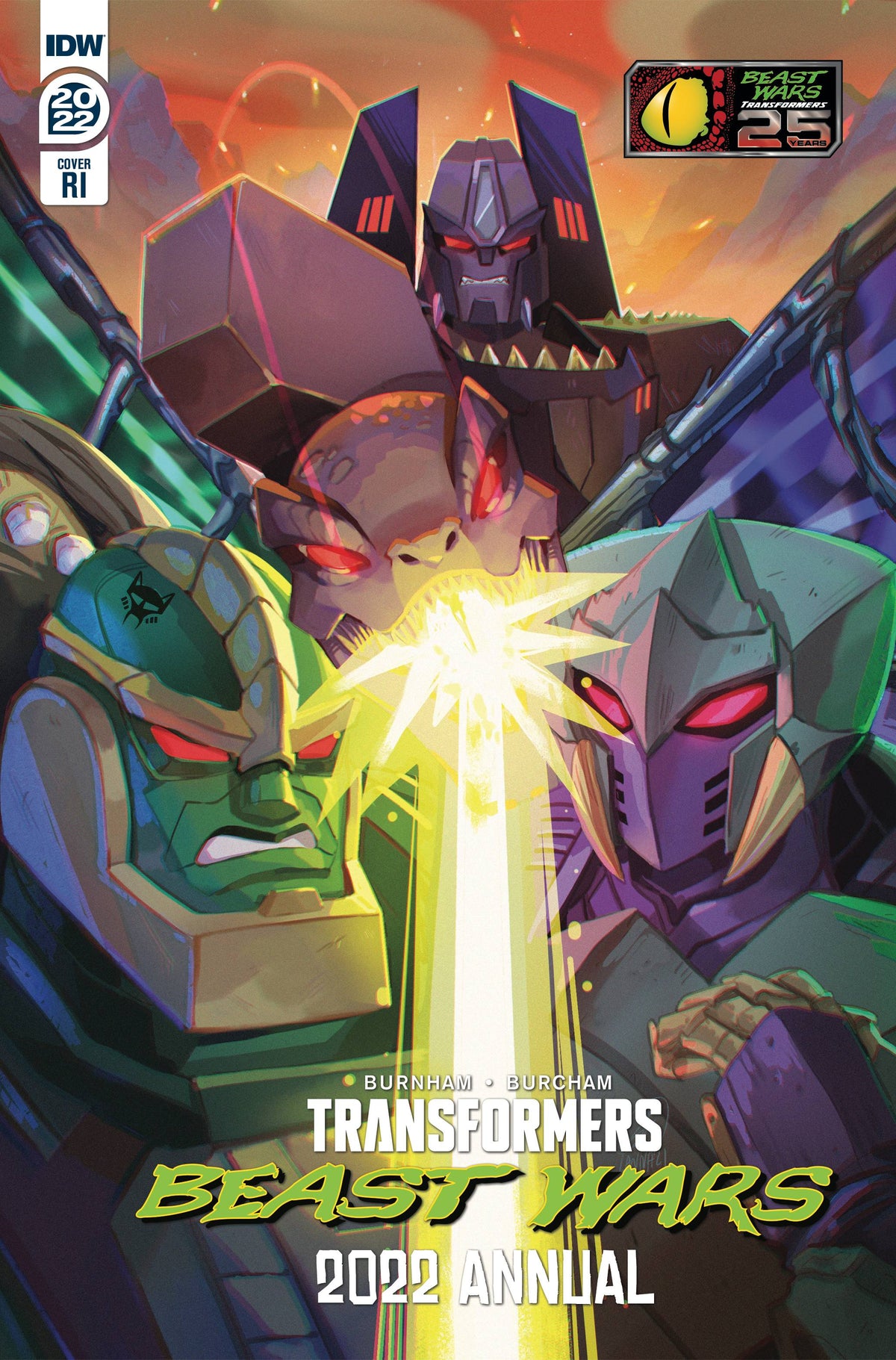 Idw Publishing Comic Books > Incentives TRANSFORMERS BEAST WARS ANNUAL 2022 CVR B 1:10 INCV 82771403052500121 FEB220441