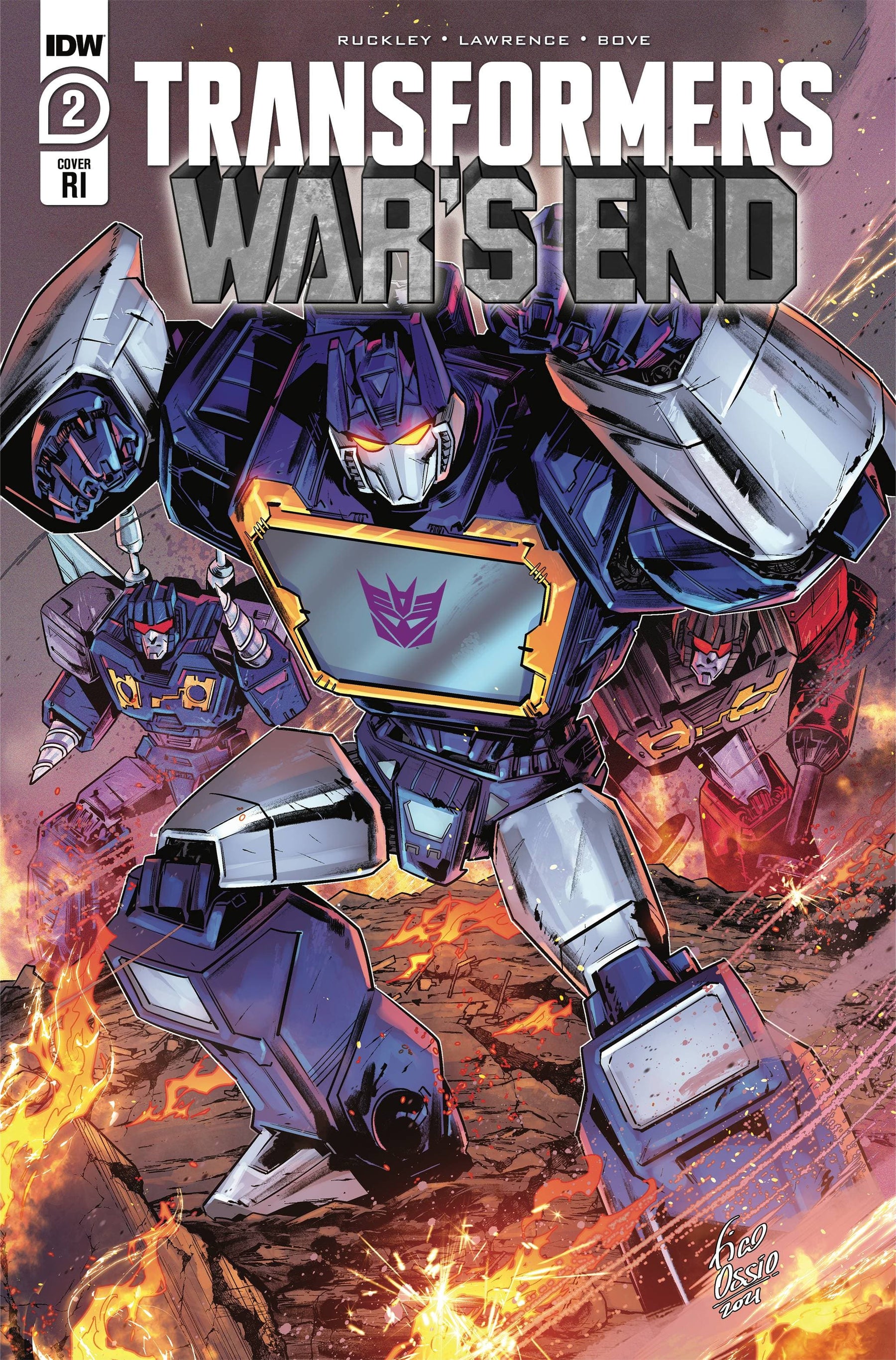 TRANSFORMERS WARS END #2 (OF 4) CVR C 1:10 FICO OSSIO INC