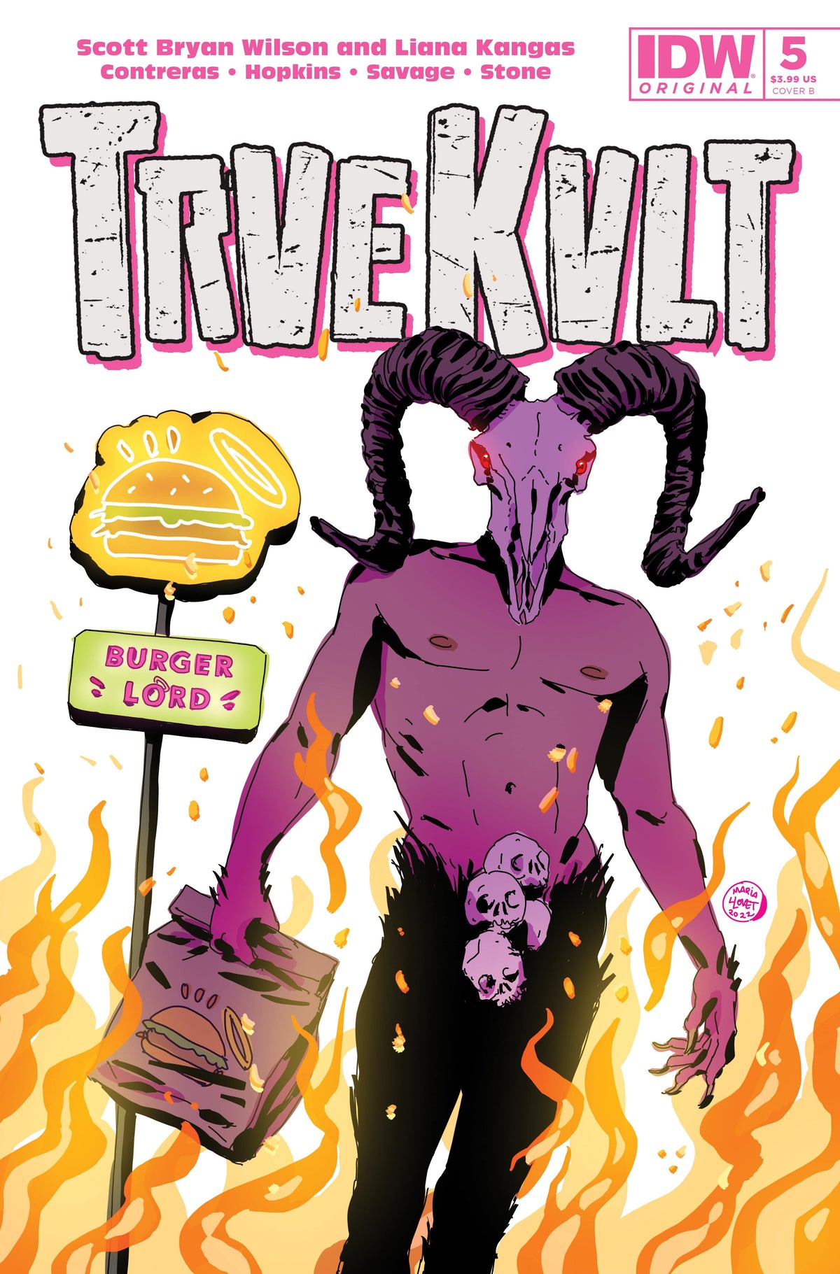 Idw Publishing Comic Books TRVE KVLT #5 CVR B LLOVET (MR) 82771403079200521 OCT221766