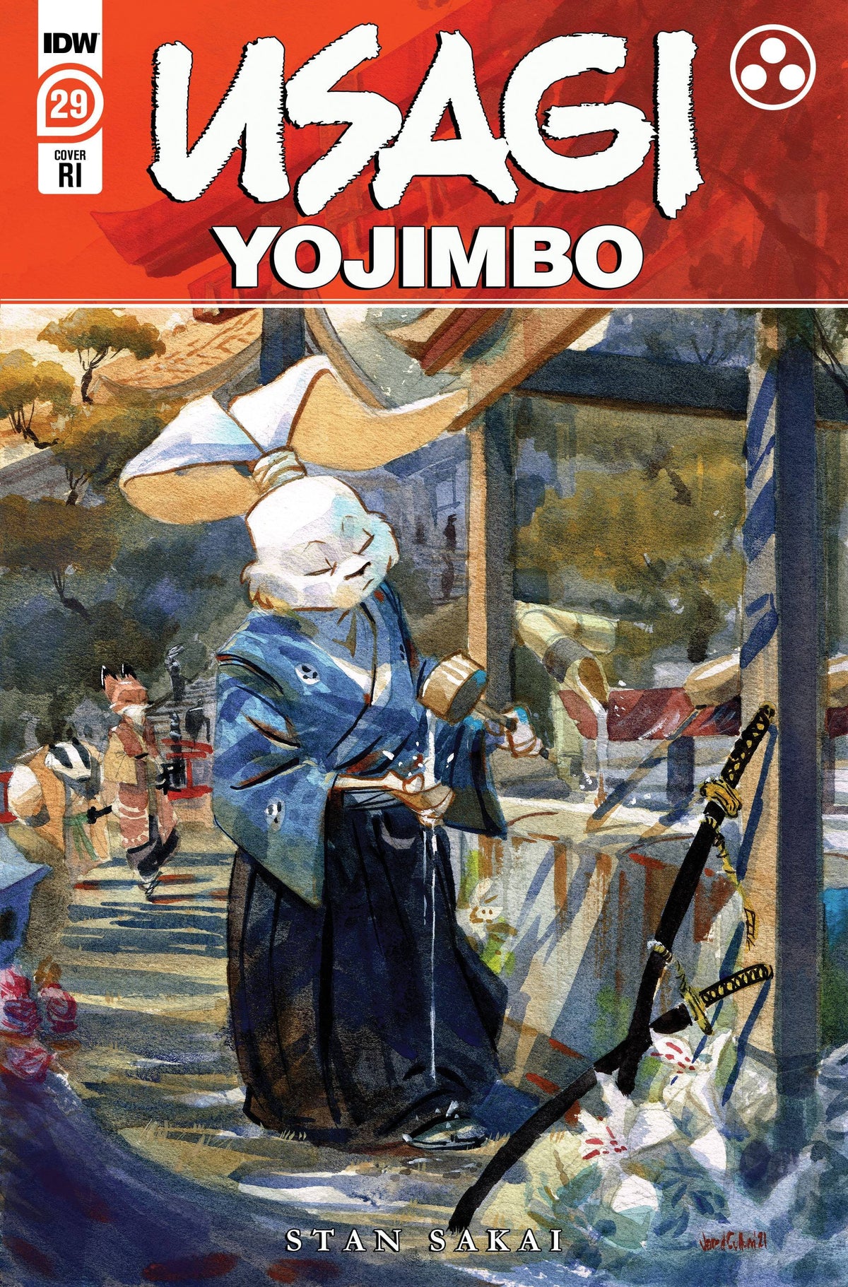 Idw Publishing Comic Books > Incentives USAGI YOJIMBO #29 CVR B 1:10 INCV 82771401801102921 MAY221572