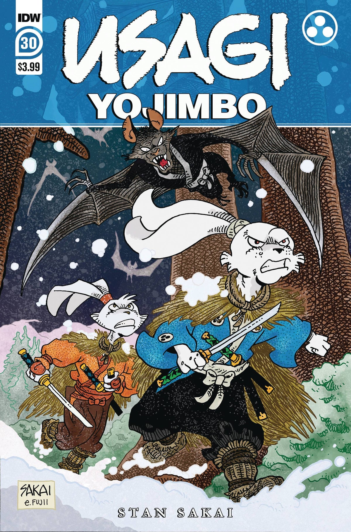 Idw Publishing Comic Books USAGI YOJIMBO #30 CVR A SAKAI 82771401801103011 JUN221681