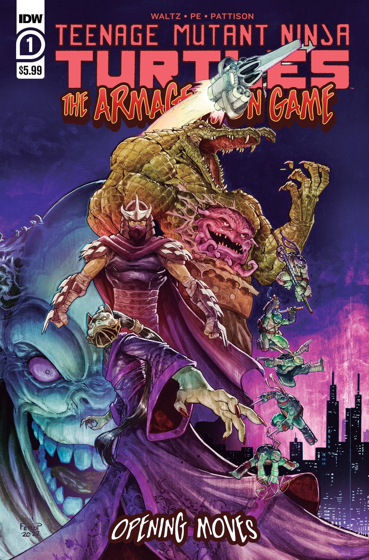 Idw Publishing Comic Books TMNT ARMAGEDDON GAME OPENING MOVES #1 CVR A PENICHE 82771403059400111 APR221584