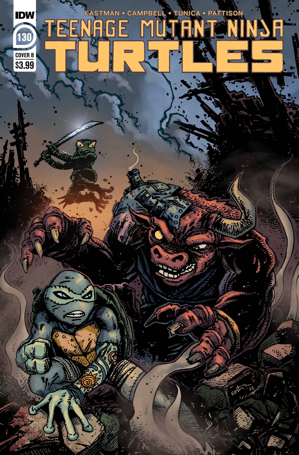 Idw Publishing Comic Books TMNT ONGOING #130 CVR B EASTMAN 82771400271313021 APR221588